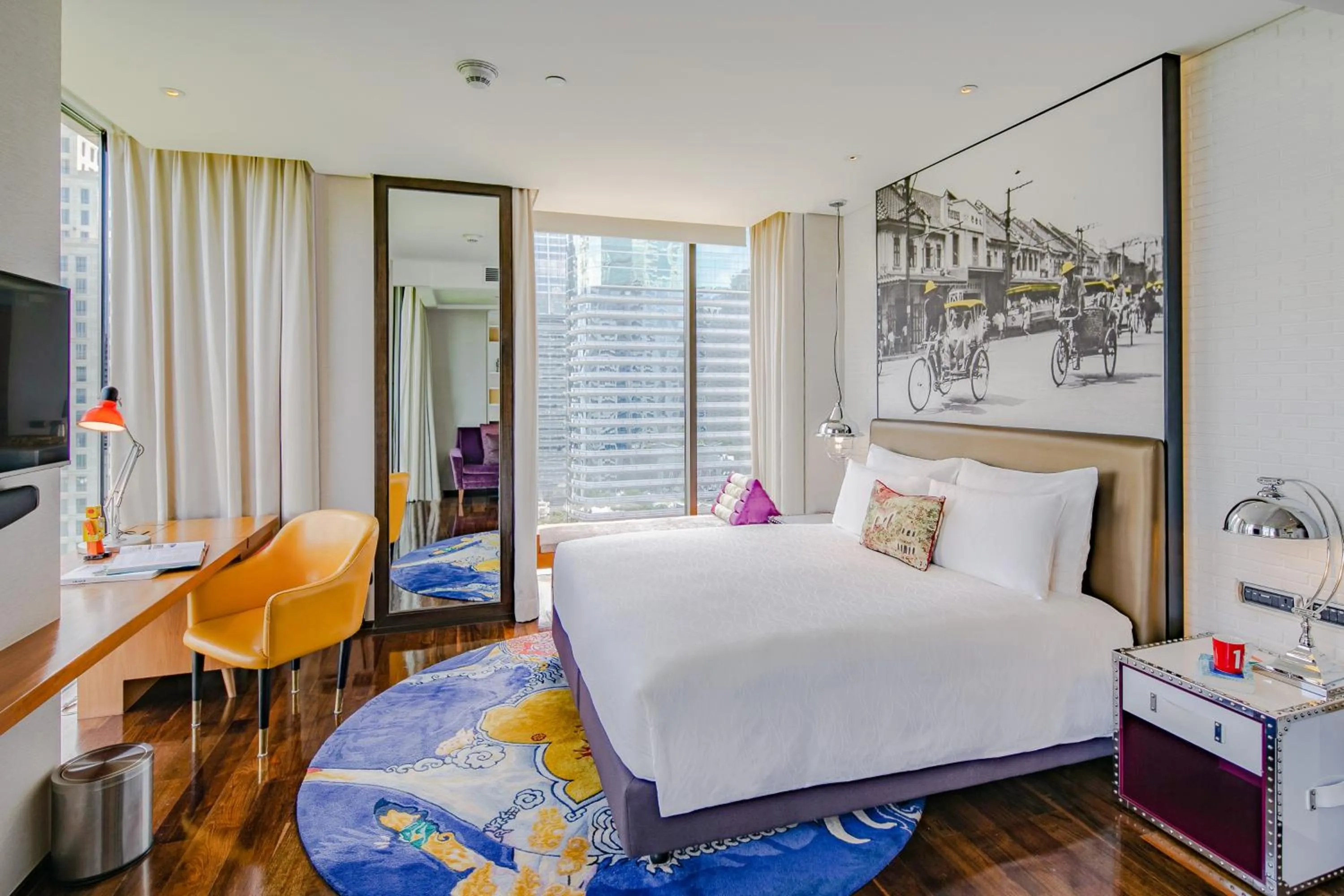 Bedroom, Bed in Hotel Indigo Bangkok Wireless Road by IHG