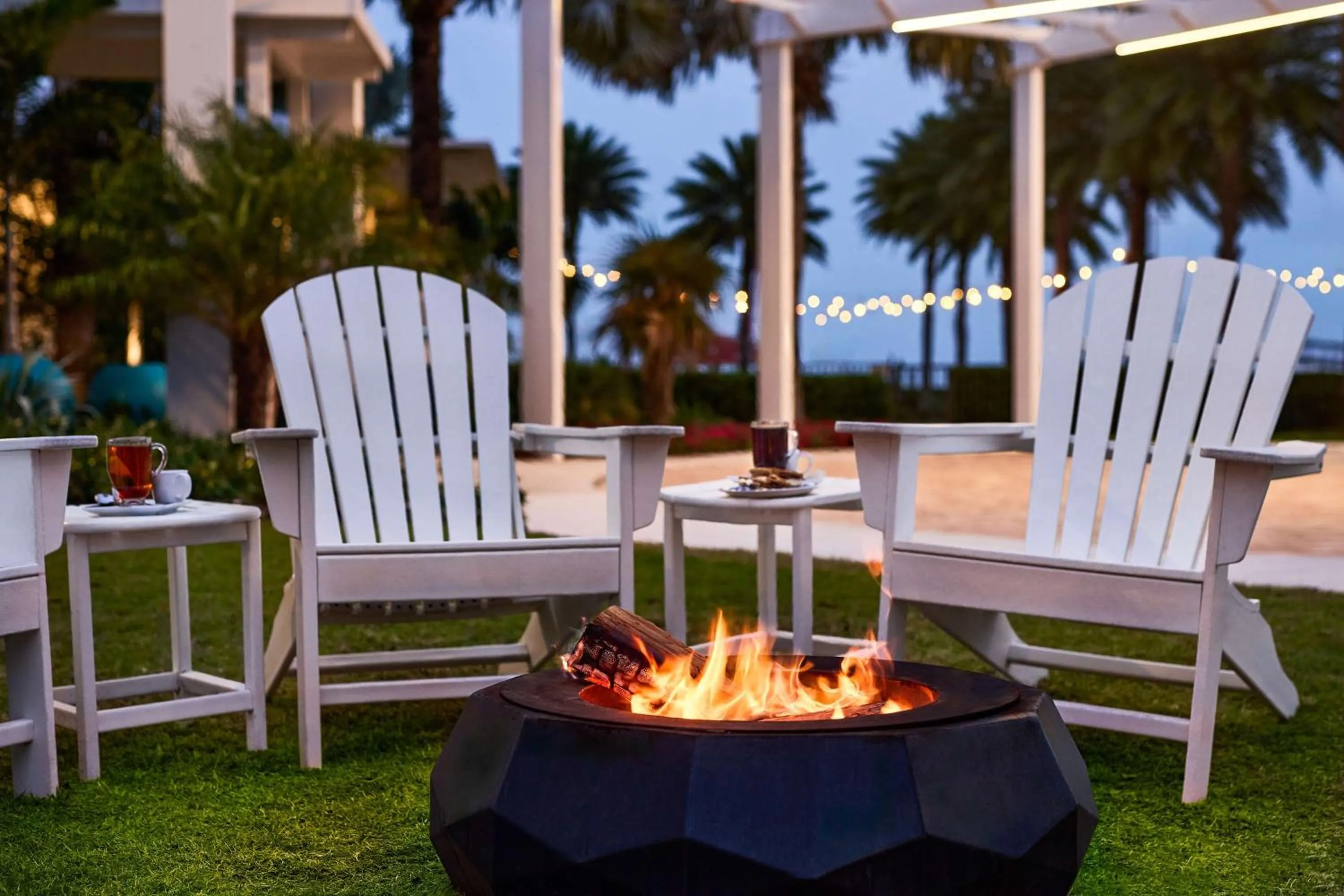 Inner courtyard view in Faro Blanco Resort Marathon Florida Keys, Curio by Hilton