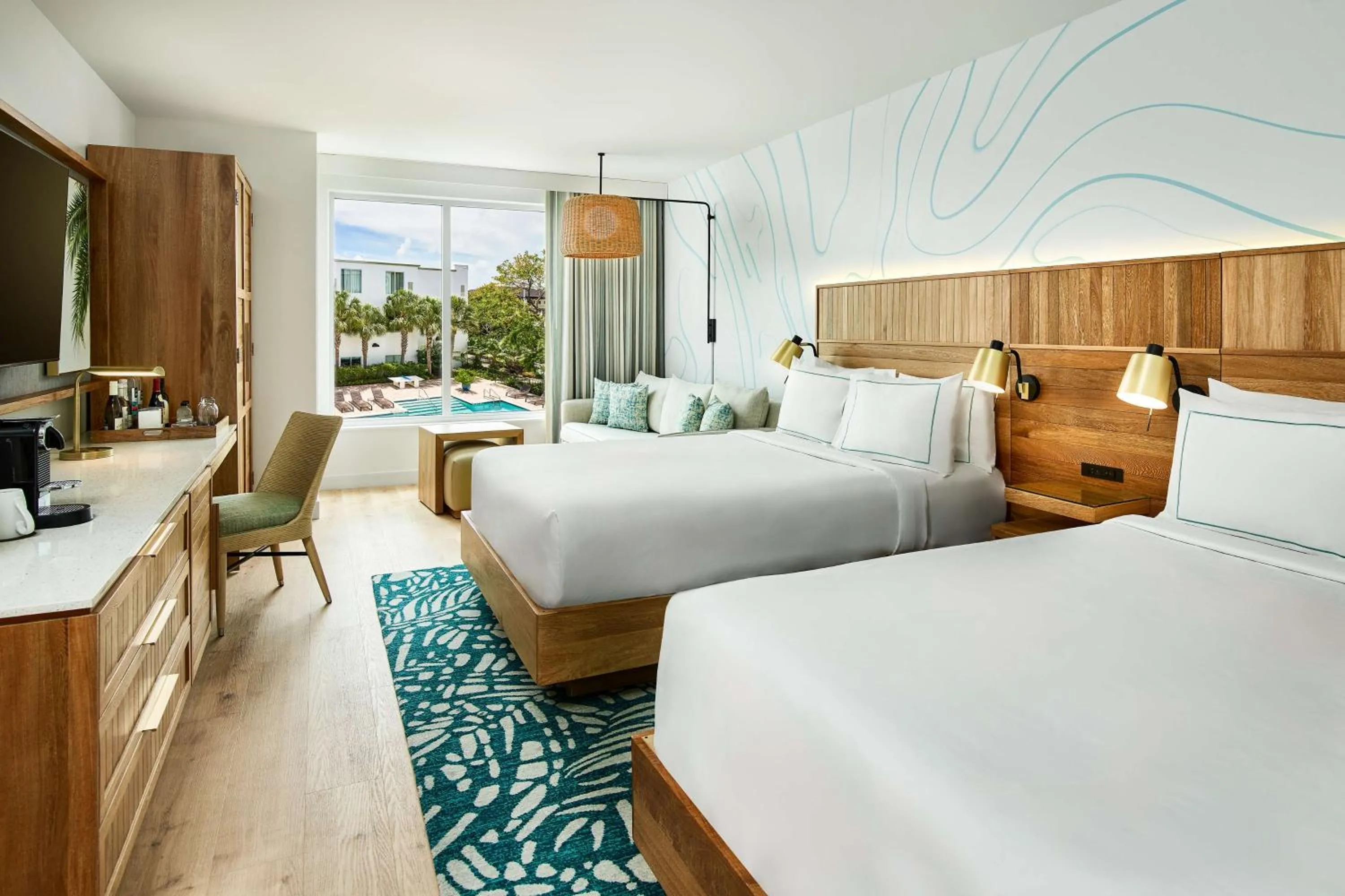Bed in Faro Blanco Resort Marathon Florida Keys, Curio by Hilton