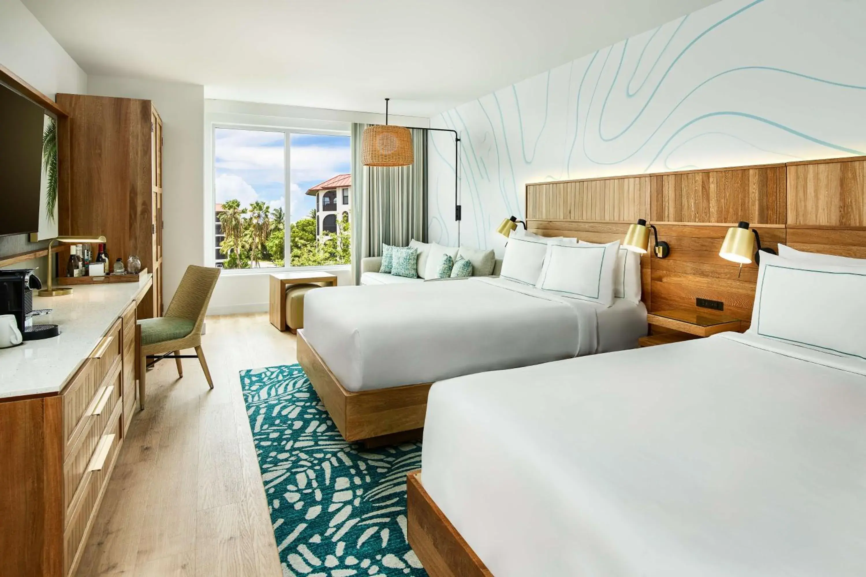 Queen Room with Two Queen Beds, Resort View, and Sofa Bed in Faro Blanco Resort Marathon Florida Keys, Curio by Hilton Queen Room with Two Queen Beds, Resort View, and Sofa Bed in Faro Blanco Resort Marathon Florida Keys, Curio by Hilton