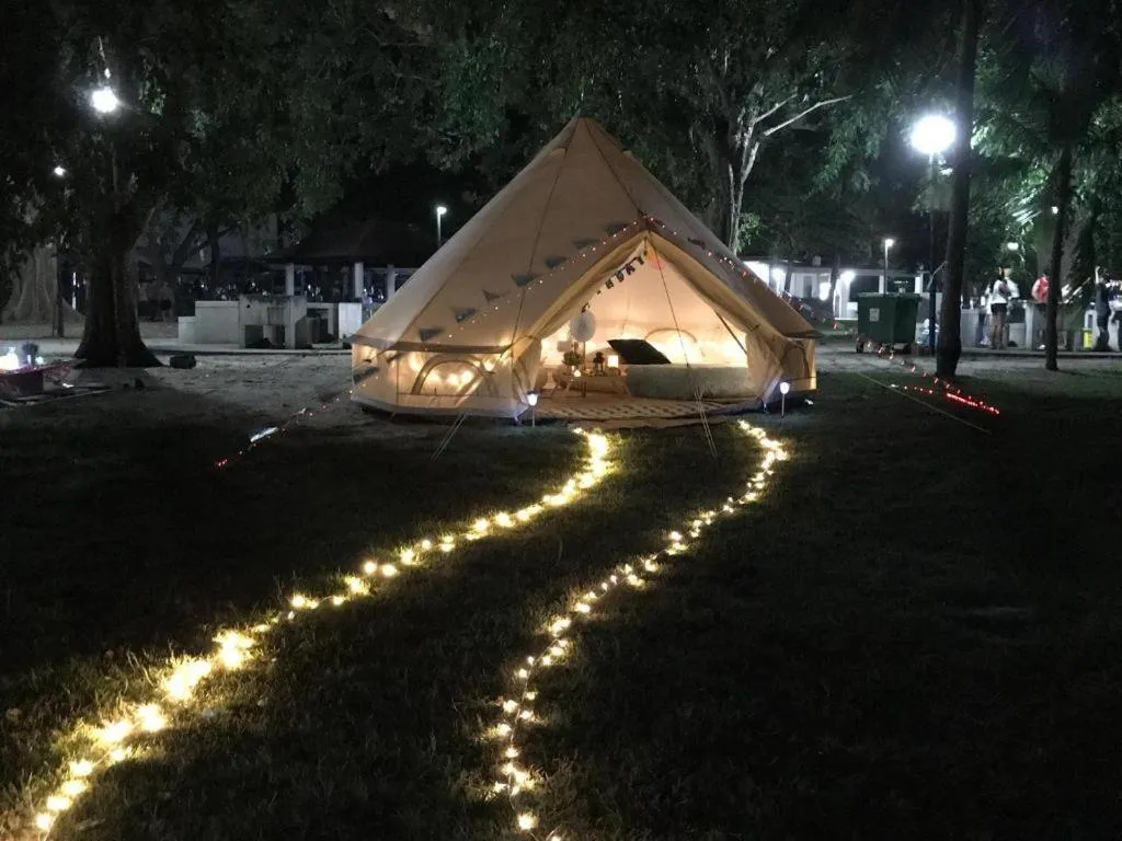 Glamping kaki singapore-Standard medium bell tent