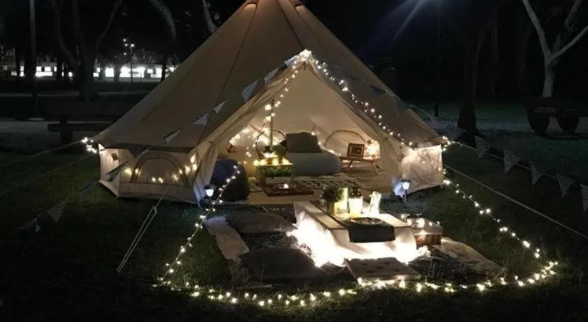 Glamping kaki singapore-Standard medium bell tent