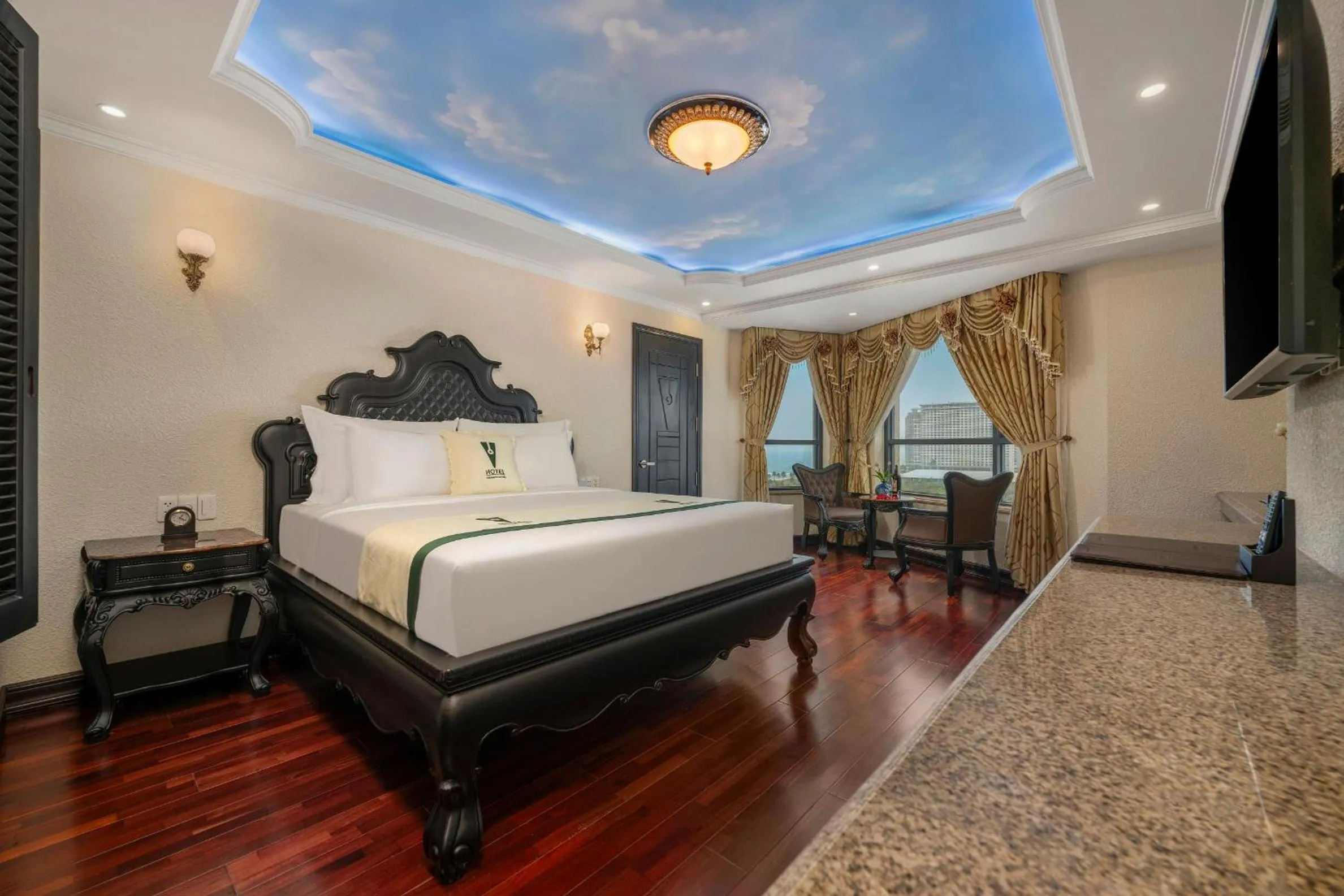 Bed in V-Hotel Da Nang Beach