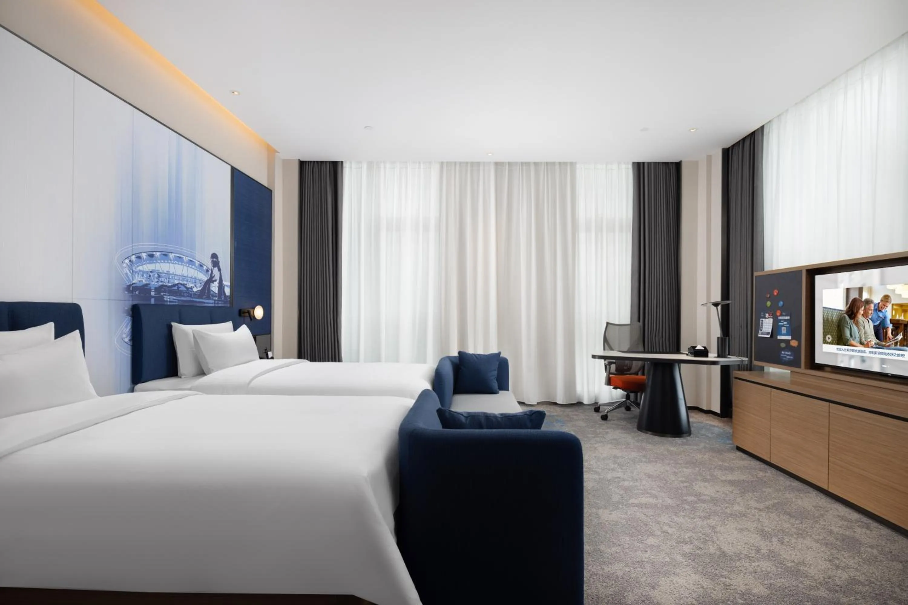 Photo of the whole room, Bed in Hampton by Hilton Dongguan Liaobu Songshan Lake Avenue