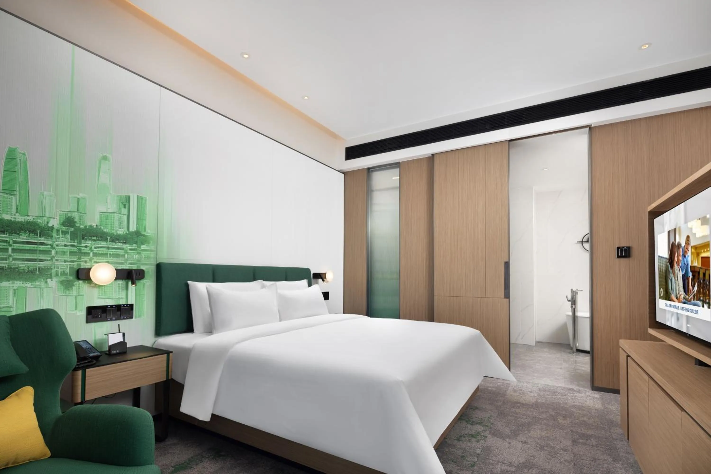 Bedroom, Bed in Hampton by Hilton Dongguan Liaobu Songshan Lake Avenue