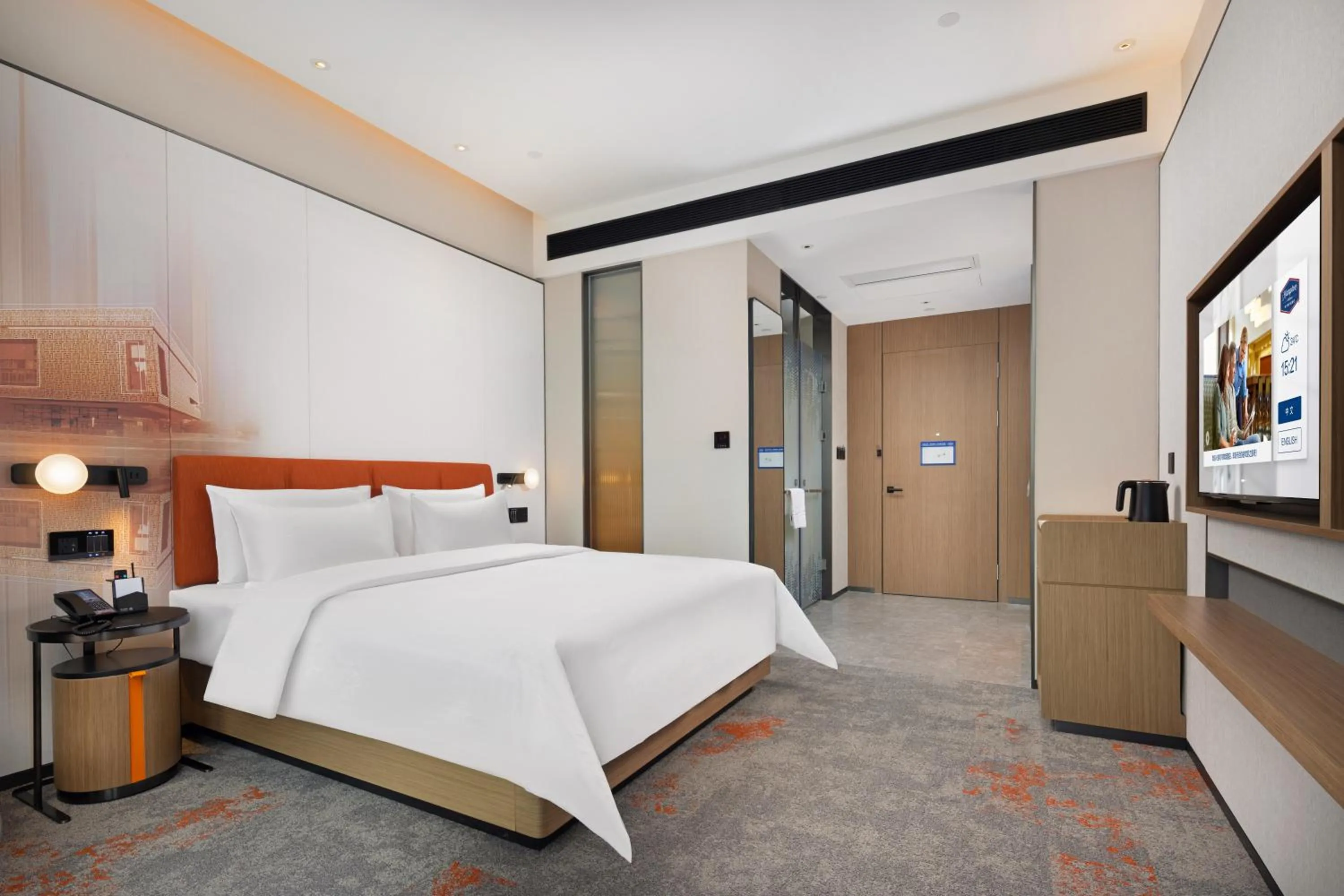 Bedroom, Bed in Hampton by Hilton Dongguan Liaobu Songshan Lake Avenue