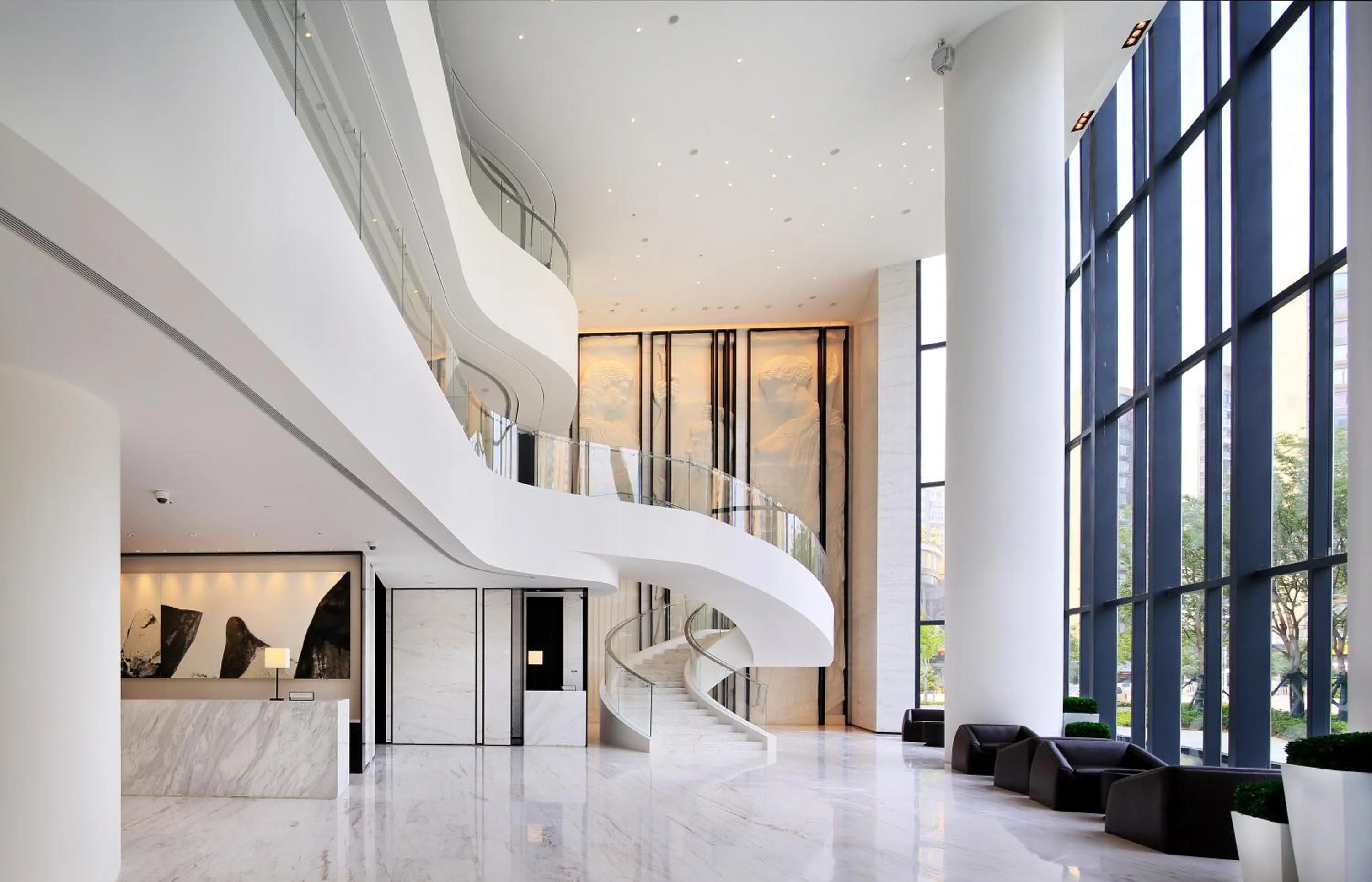 Lobby or reception in Wuhan Ziyuan Hotel