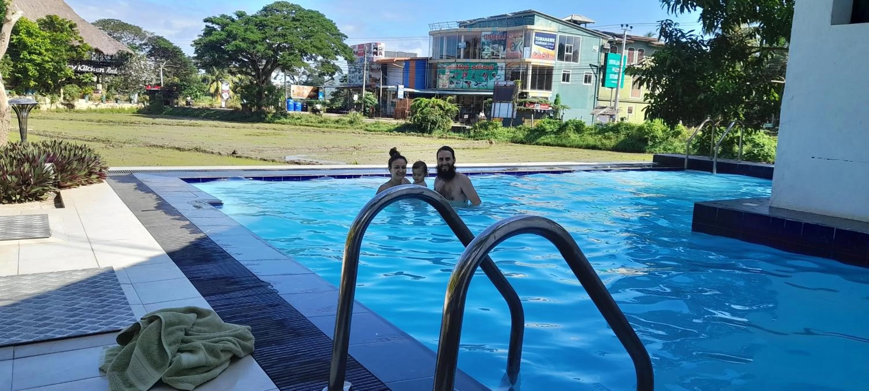 Pool view in Traveller's Home Hotel