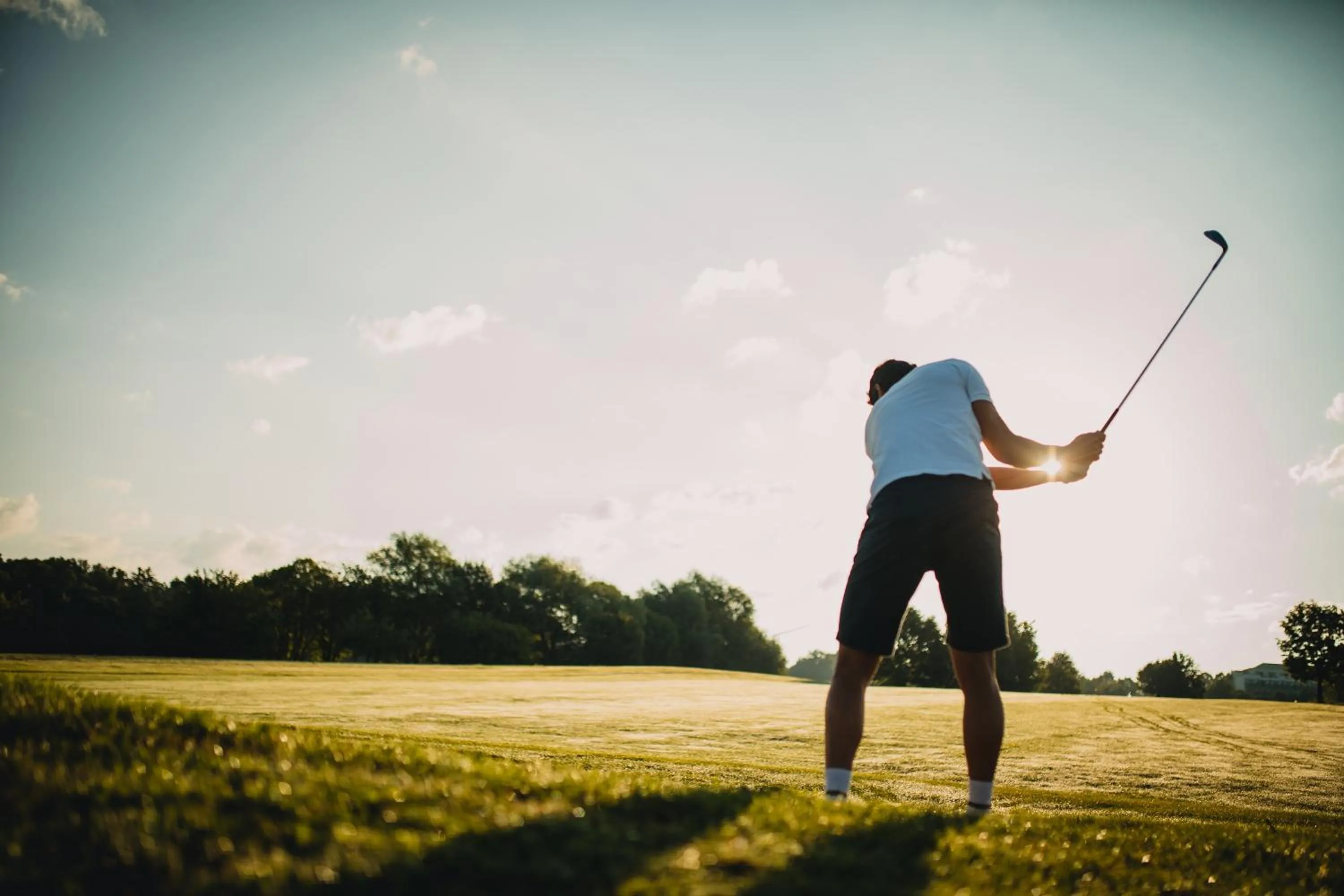 Golfcourse in Ferien beim Treiber