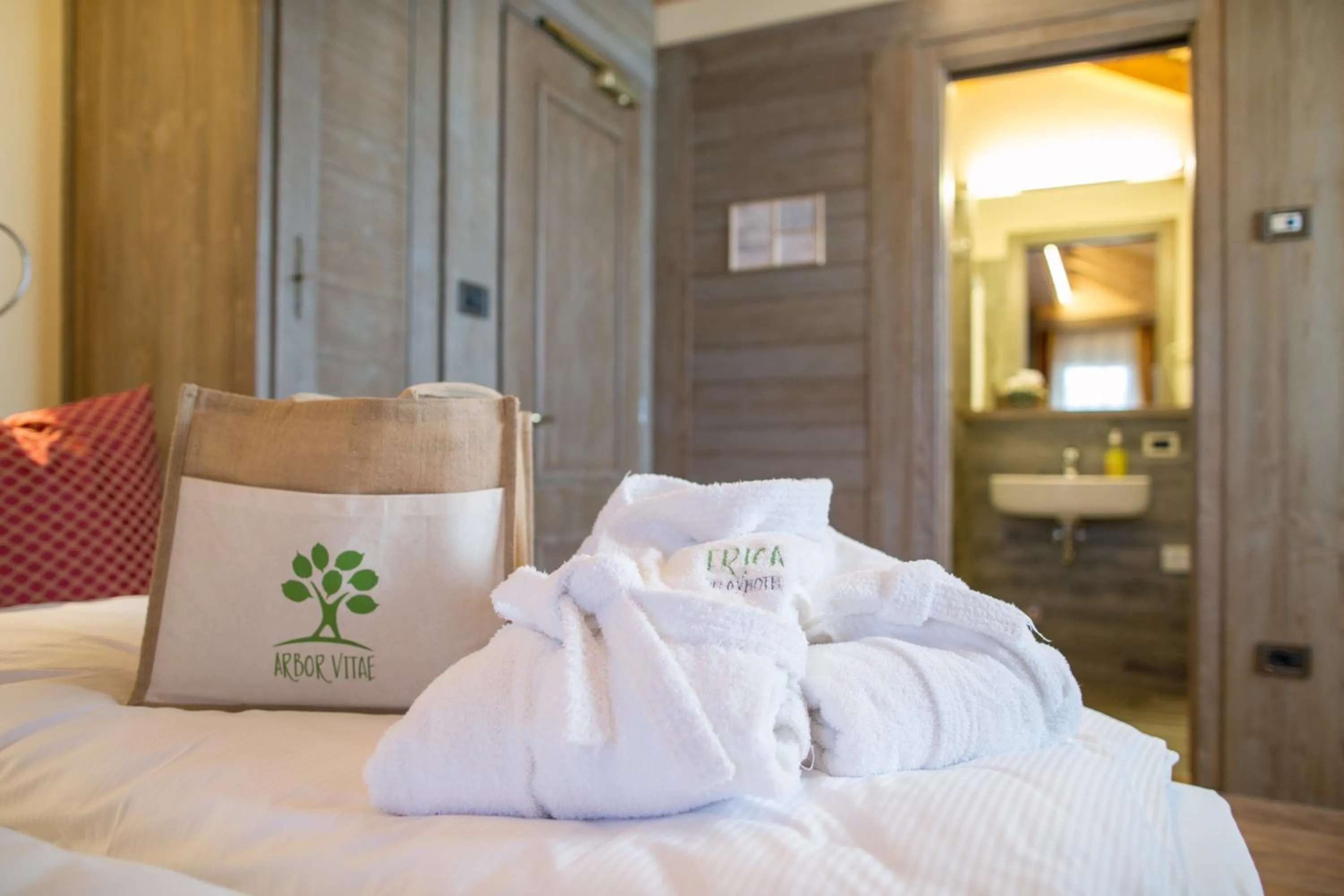 Bed in Relax Hotel Erica