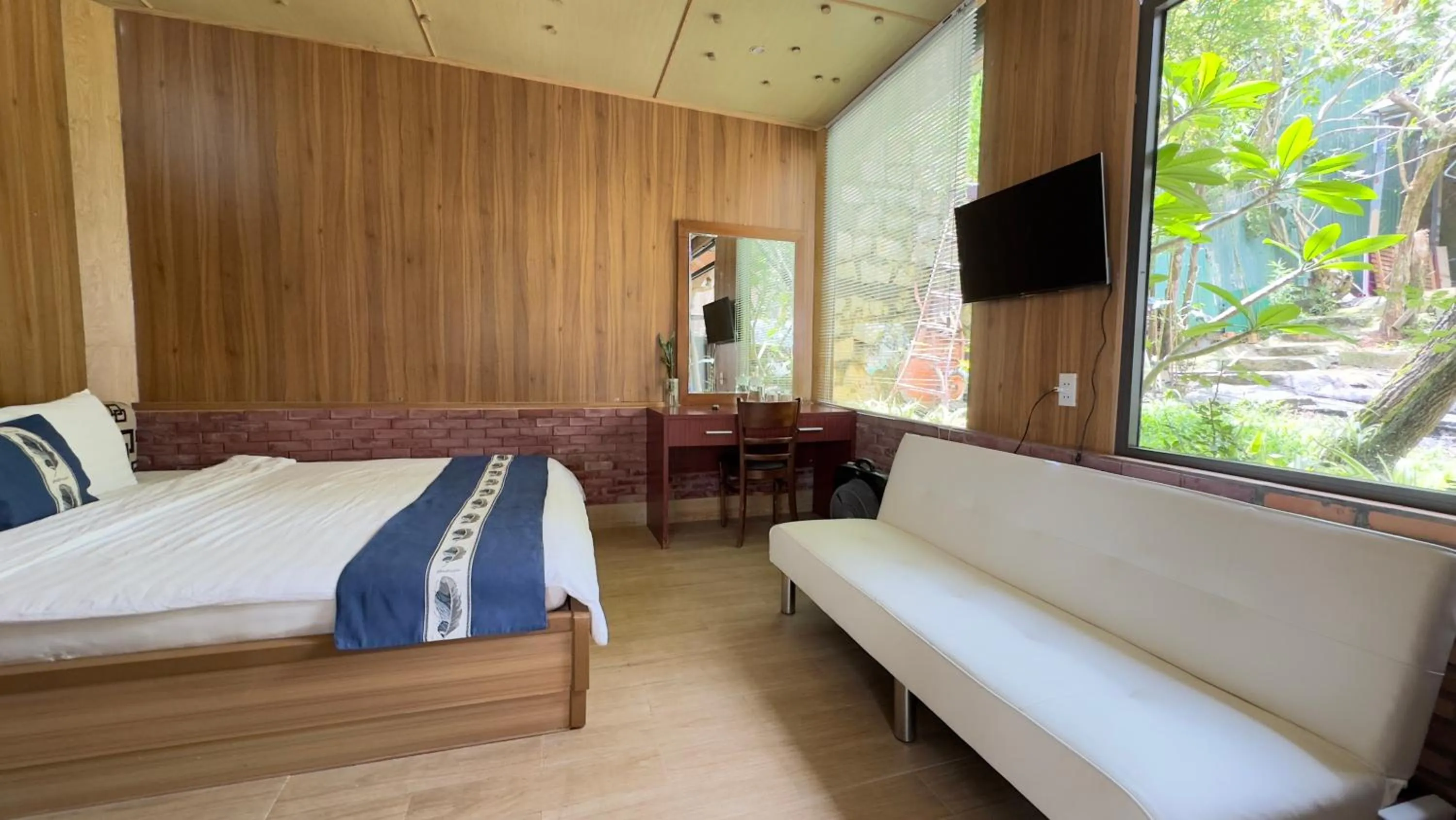 Bed in Malá home & coffee