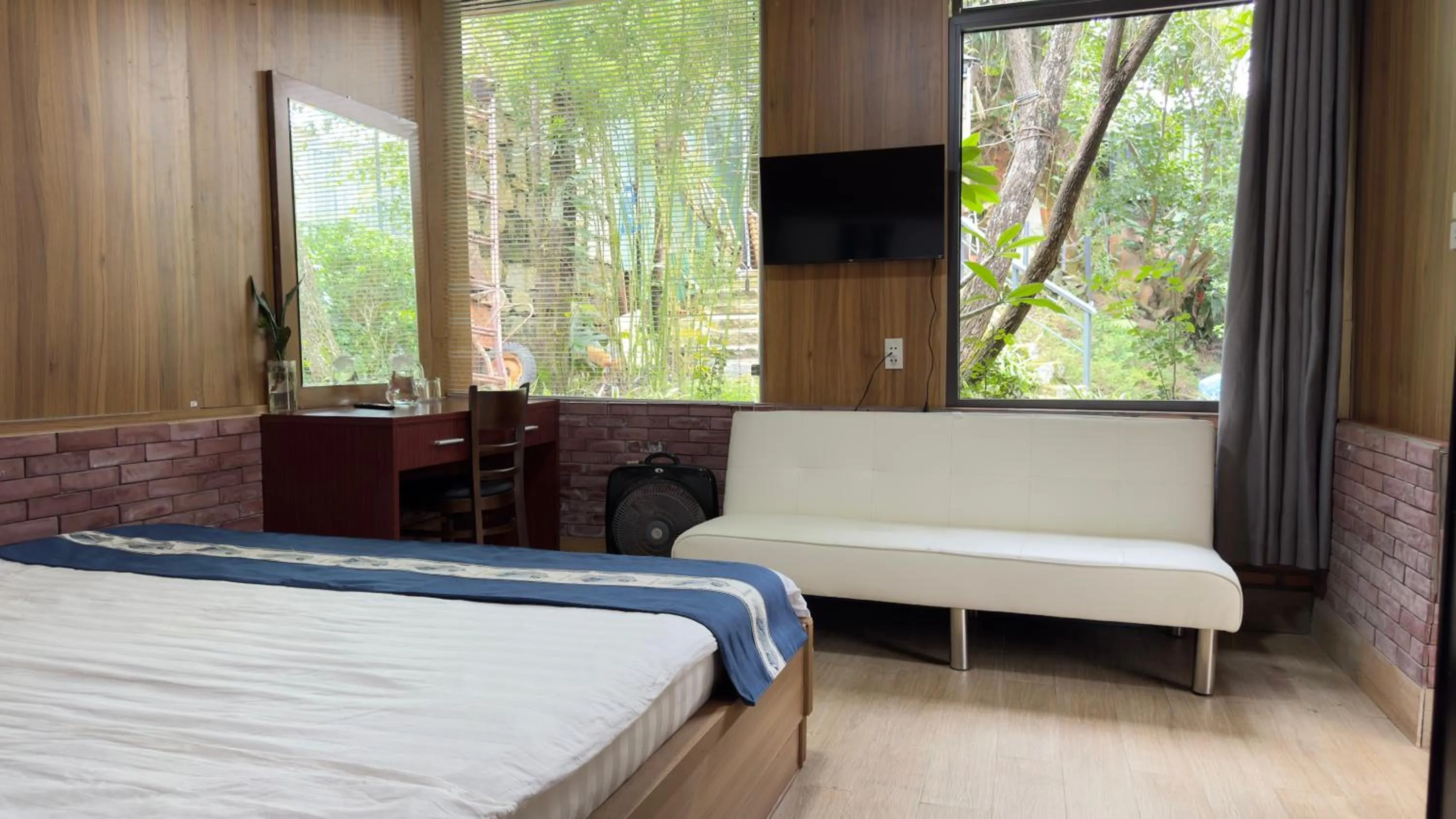 Bed in Malá home & coffee