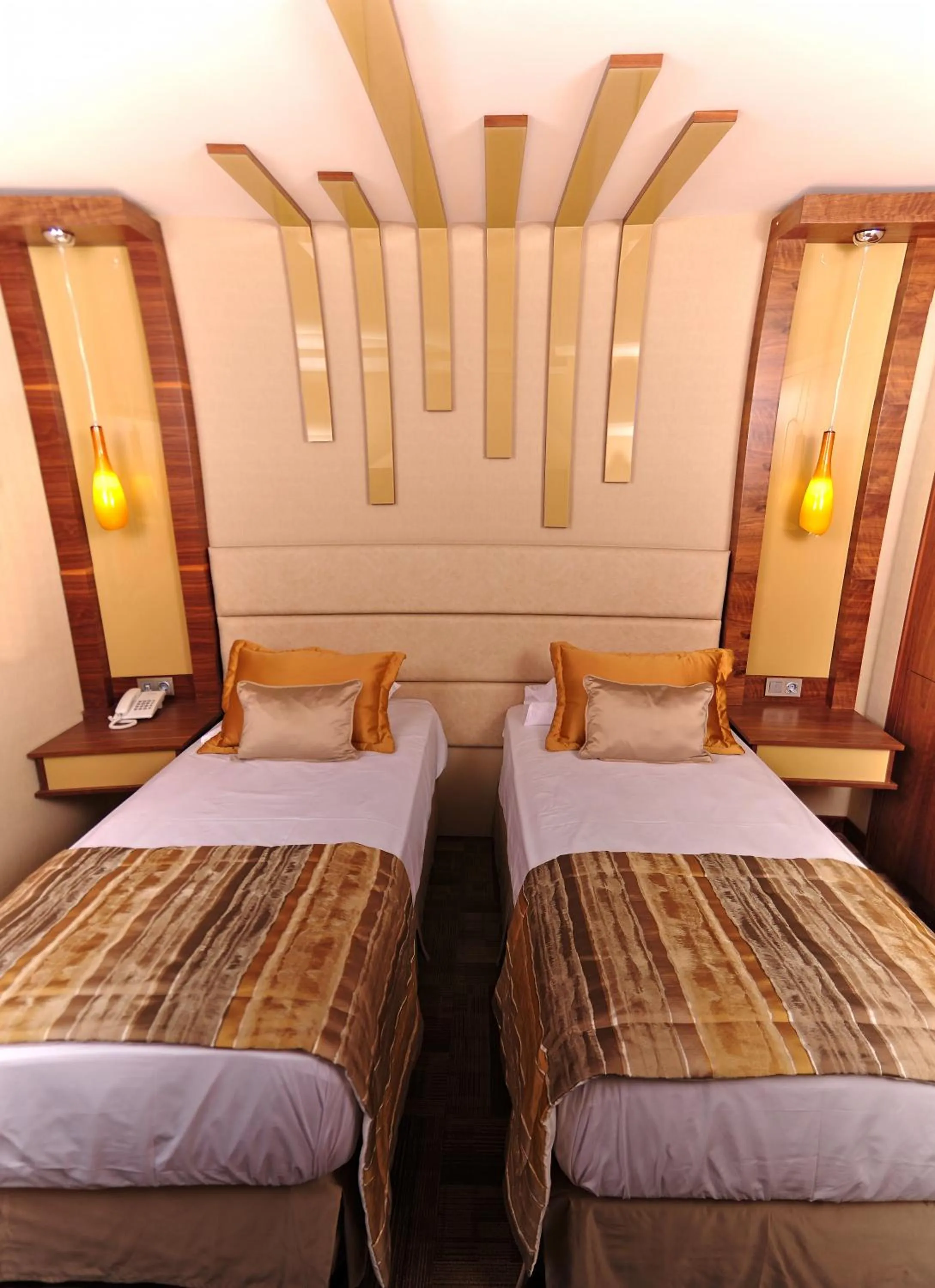 Decorative detail, Bed in Avin Hotel