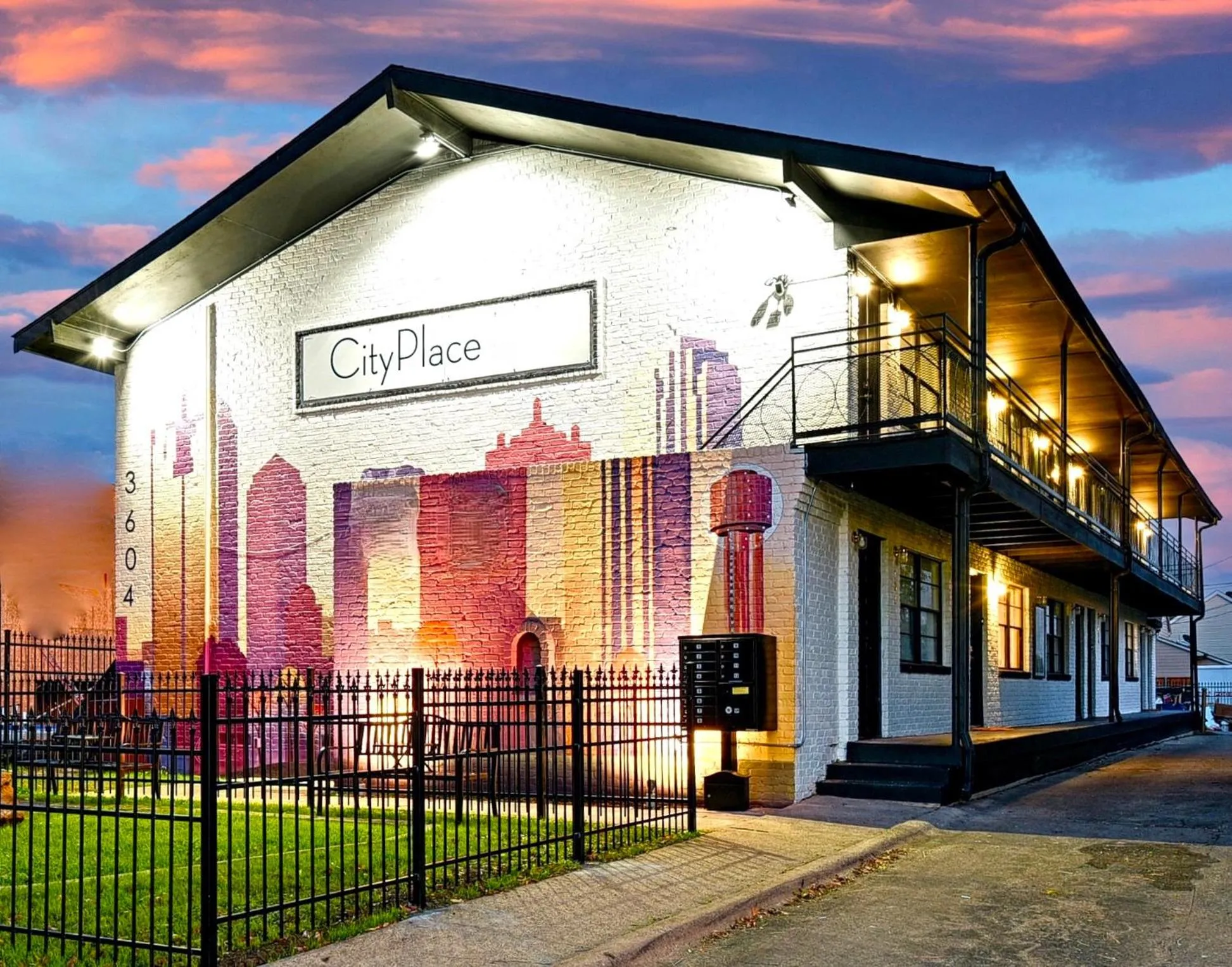 Street view in CityPlace bnb Aparthotel