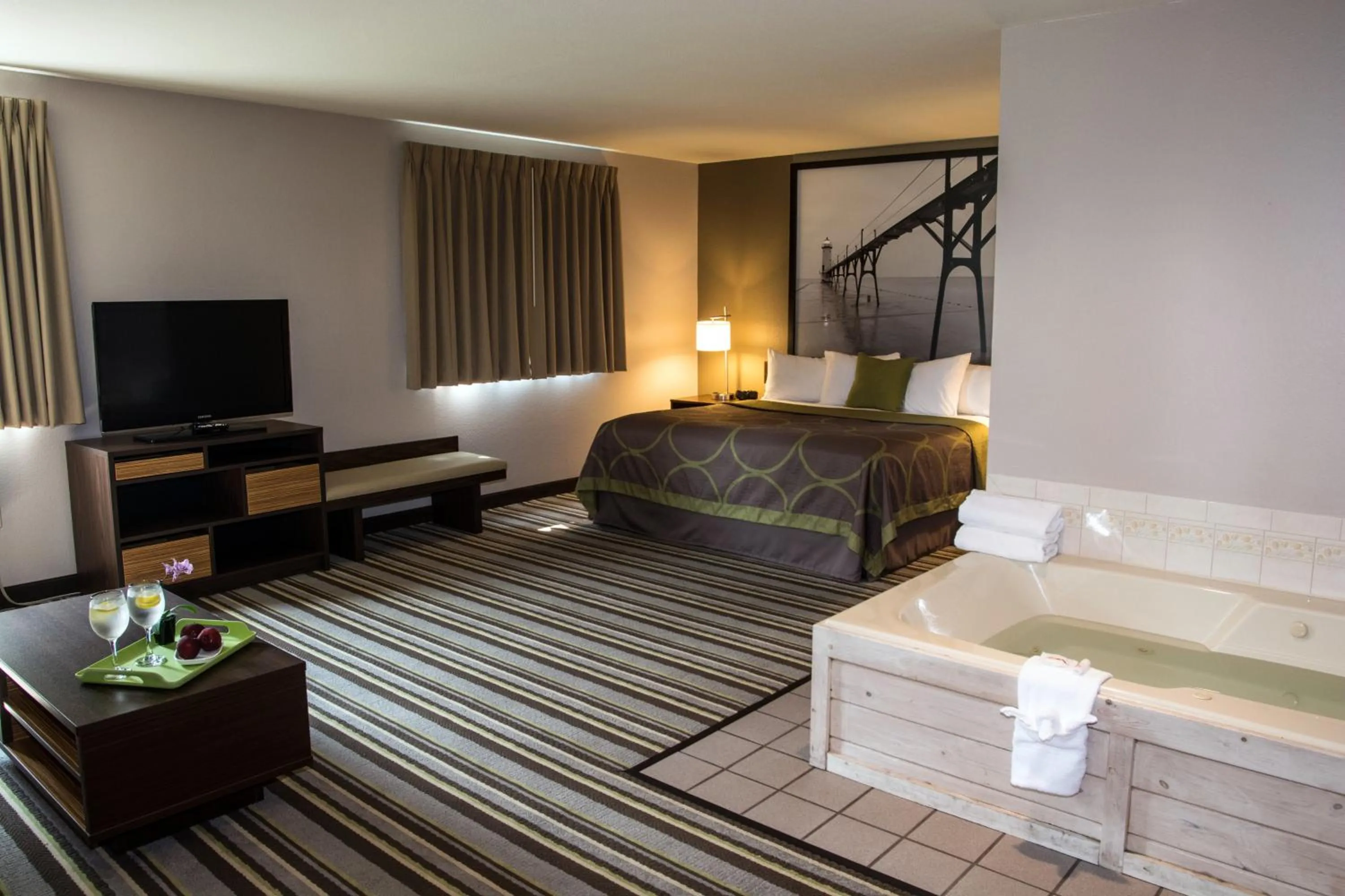 Photo of the whole room in Super 8 by Wyndham Manistee