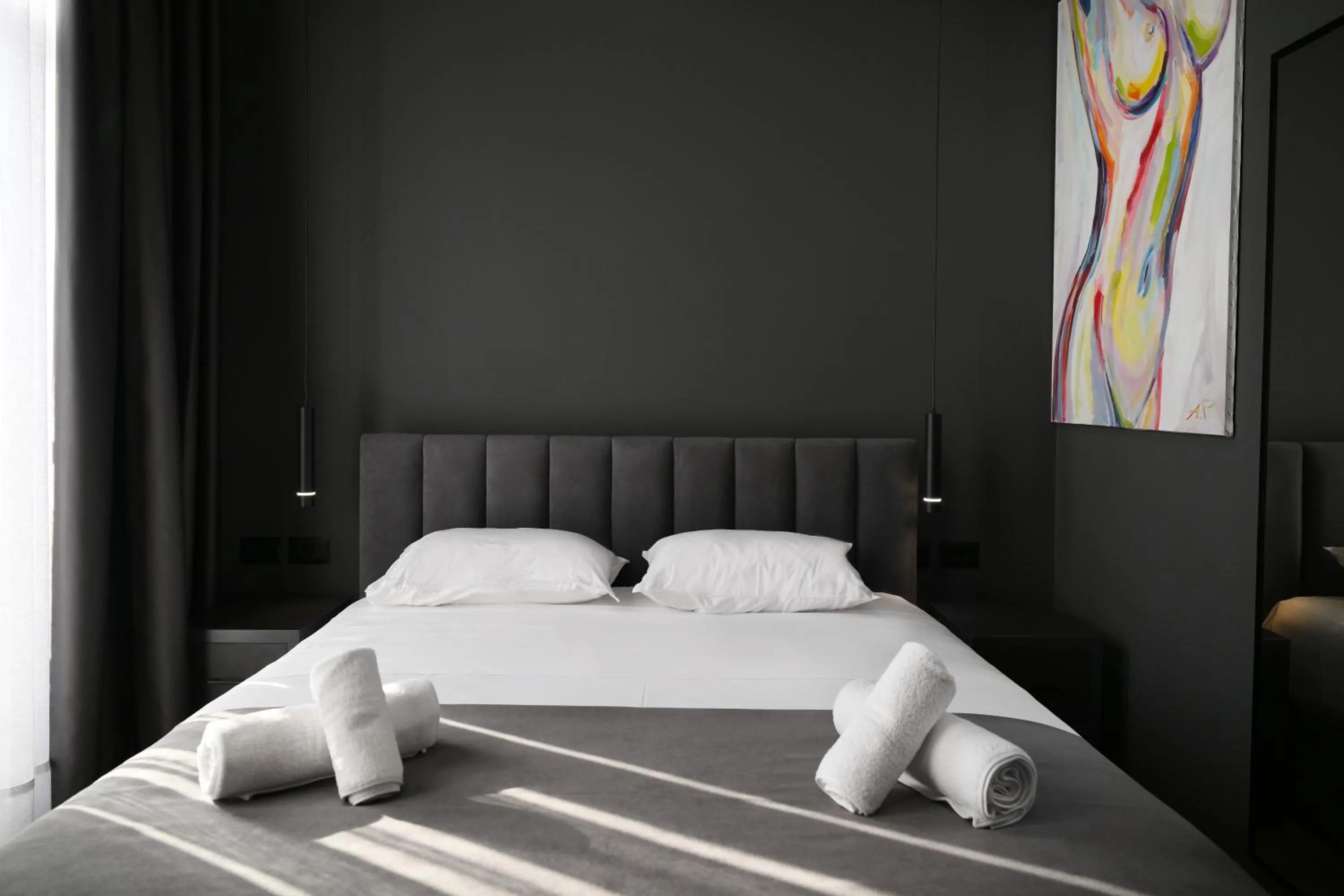 Bed in Hotel Bel Ami Tirana