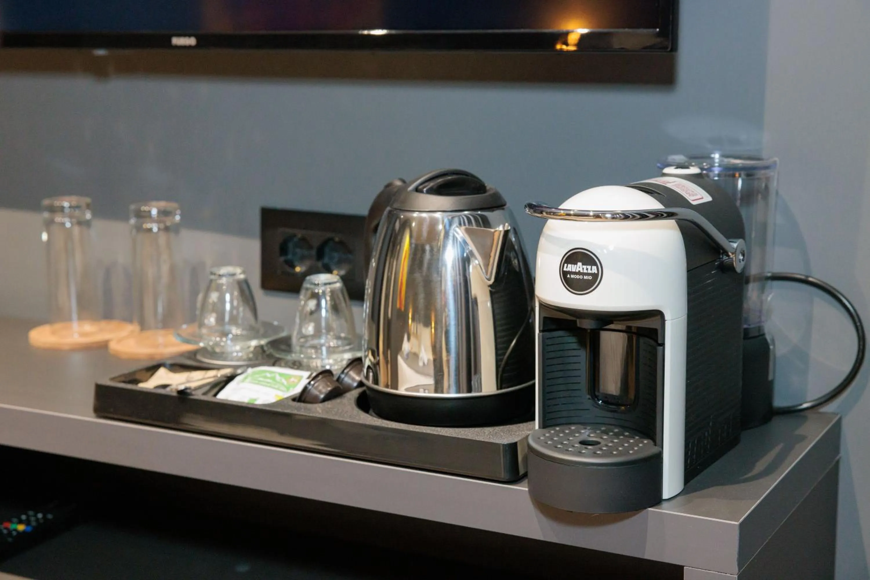 Coffee/tea facilities in Hotel Bel Ami Tirana