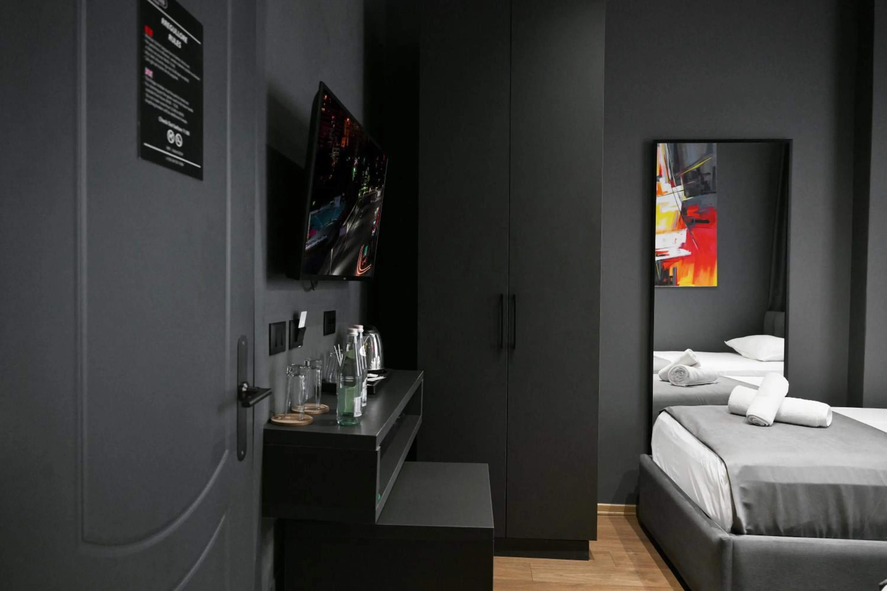 TV and multimedia, Bed in Hotel Bel Ami Tirana