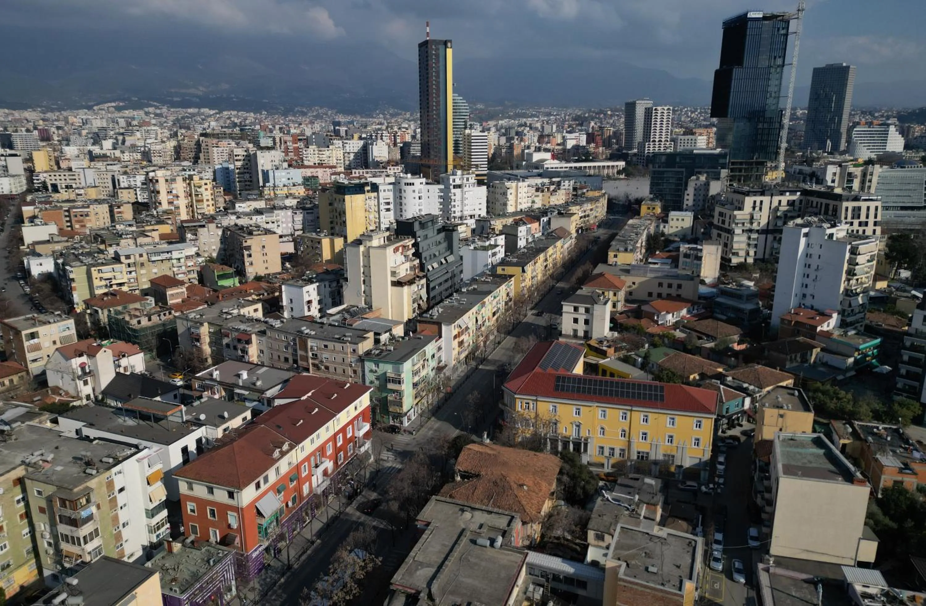 City view in Hotel Bel Ami Tirana