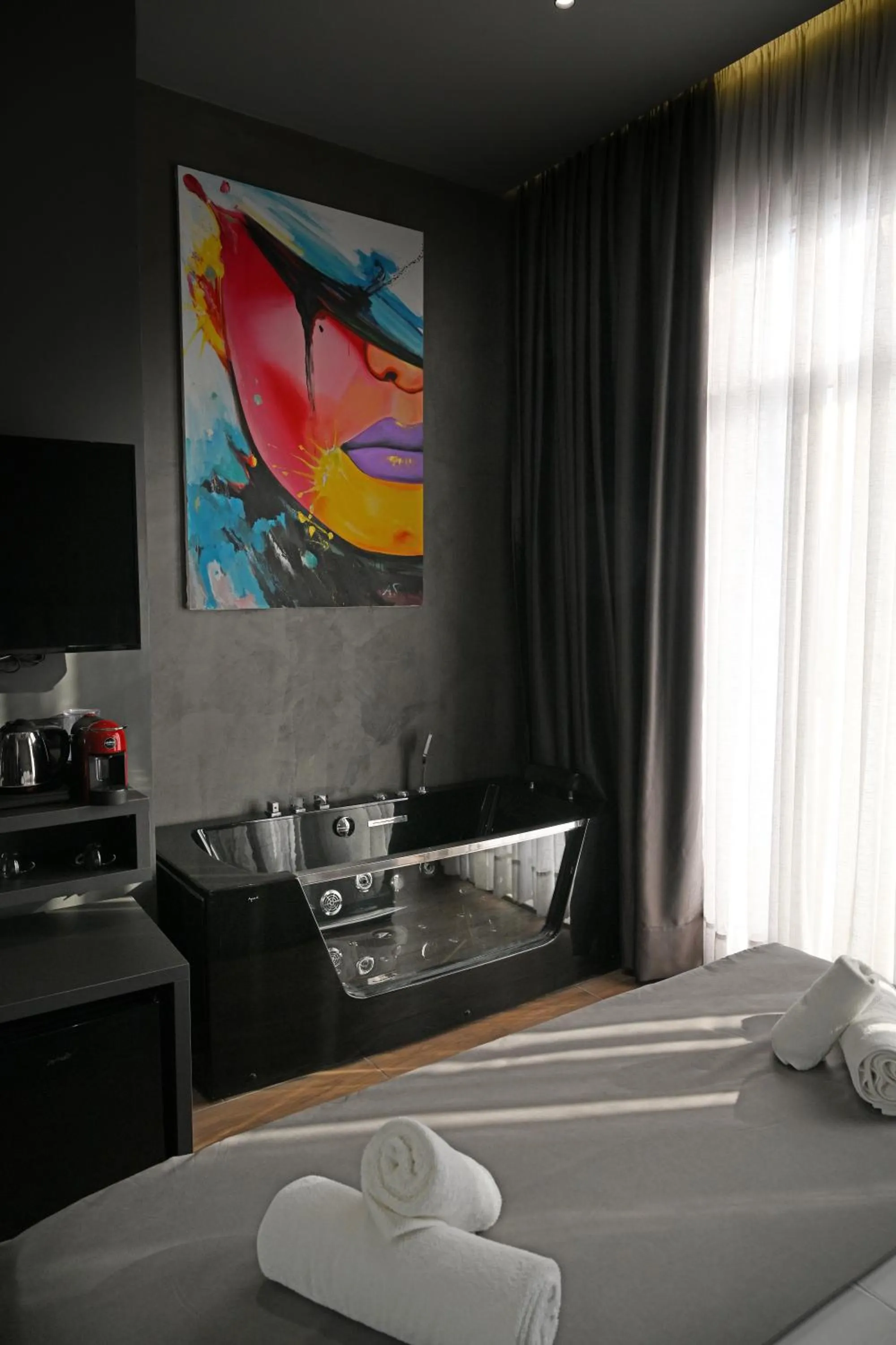 Bed in Hotel Bel Ami Tirana