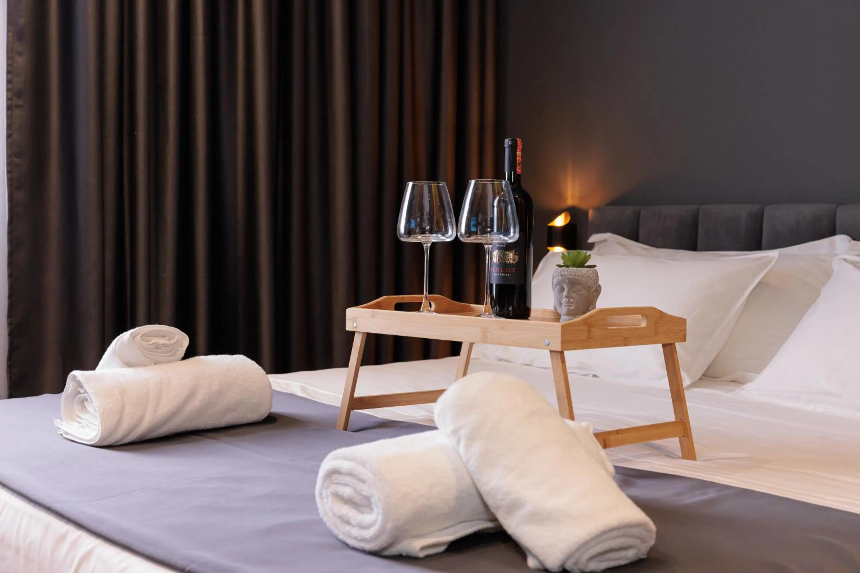 Bed in Hotel Bel Ami Tirana