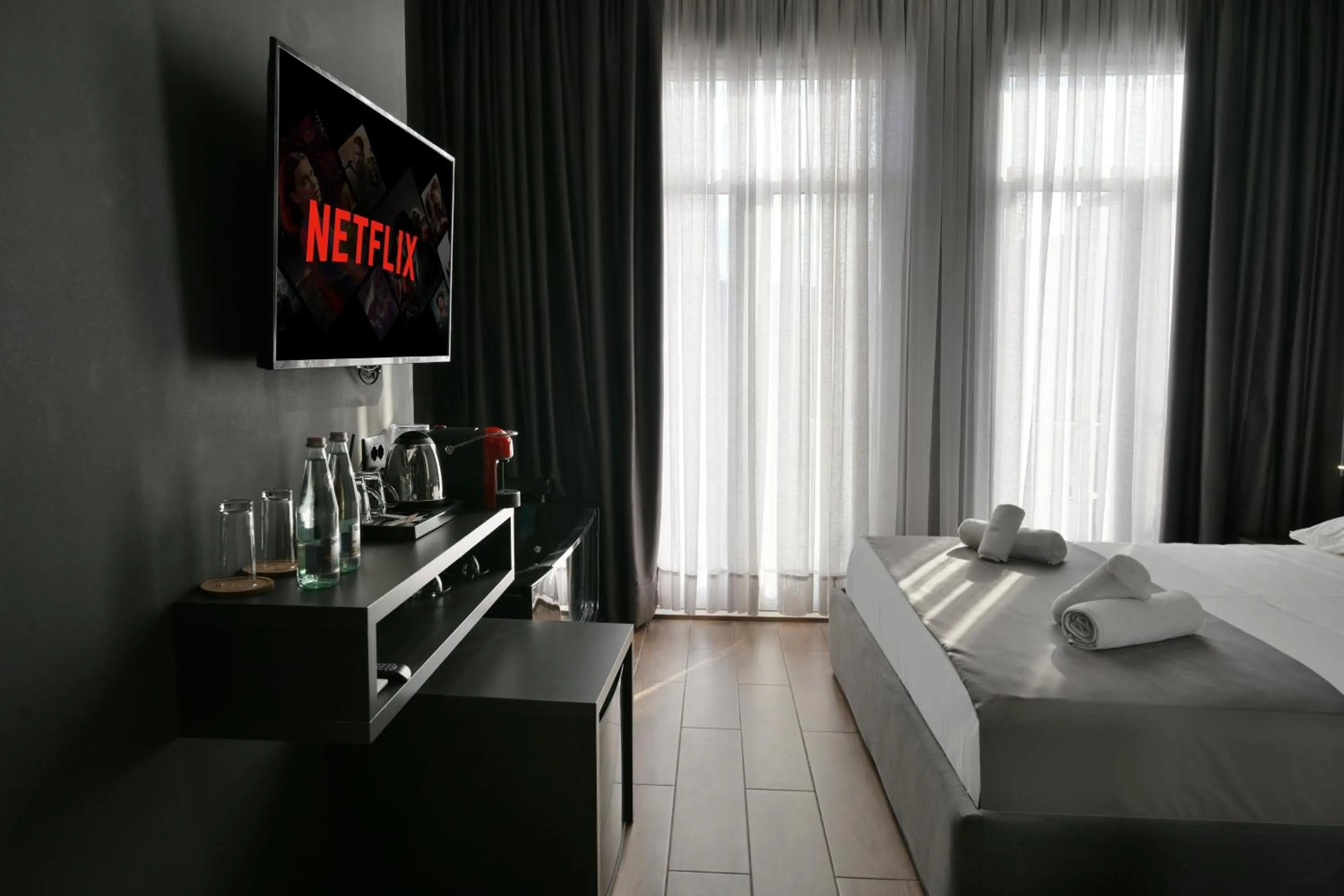 Bed in Hotel Bel Ami Tirana