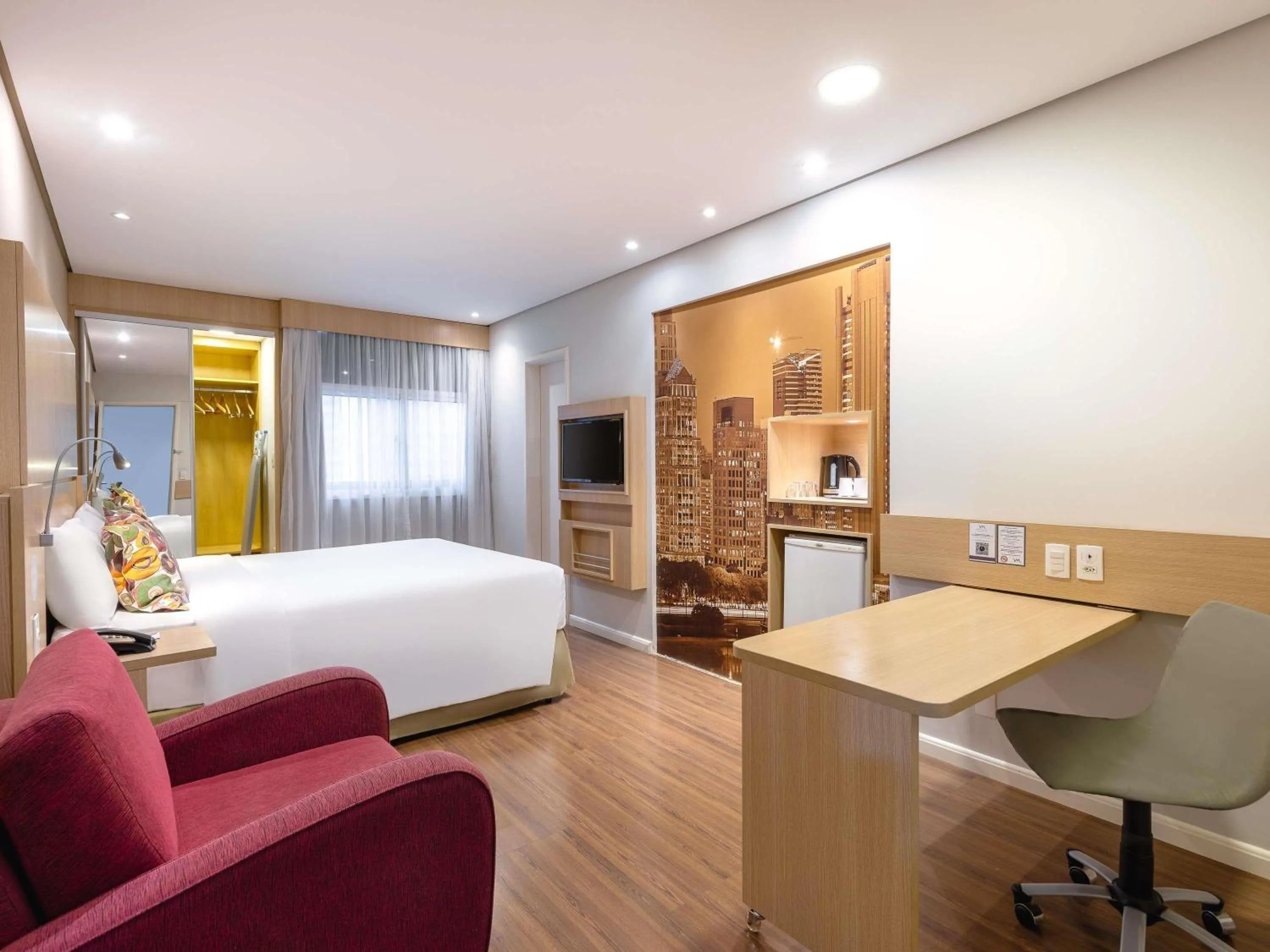 Bedroom, Bed in Mercure São Paulo Nações Unidas