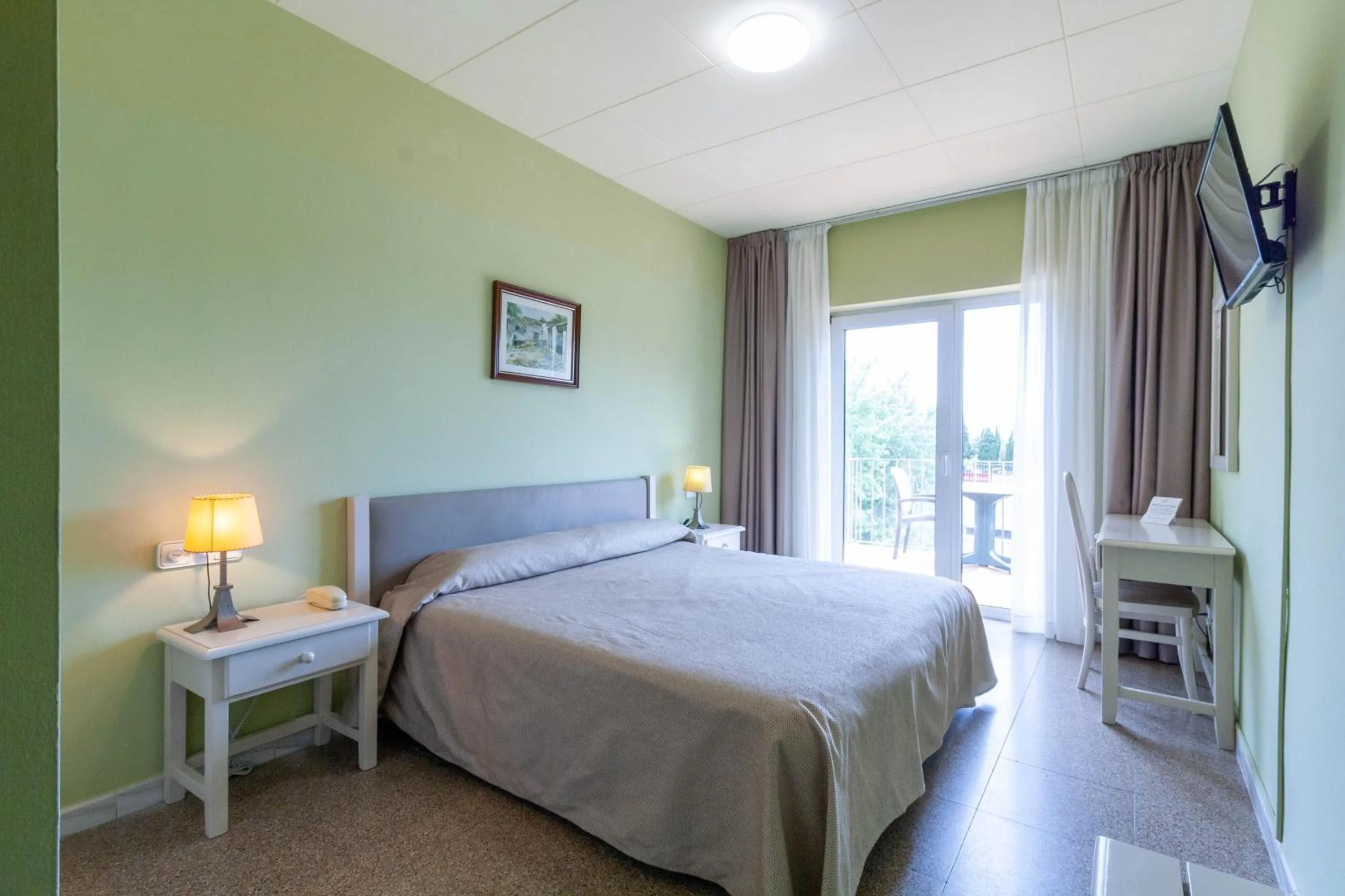 Decorative detail, Bed in Hotel Castell Blanc