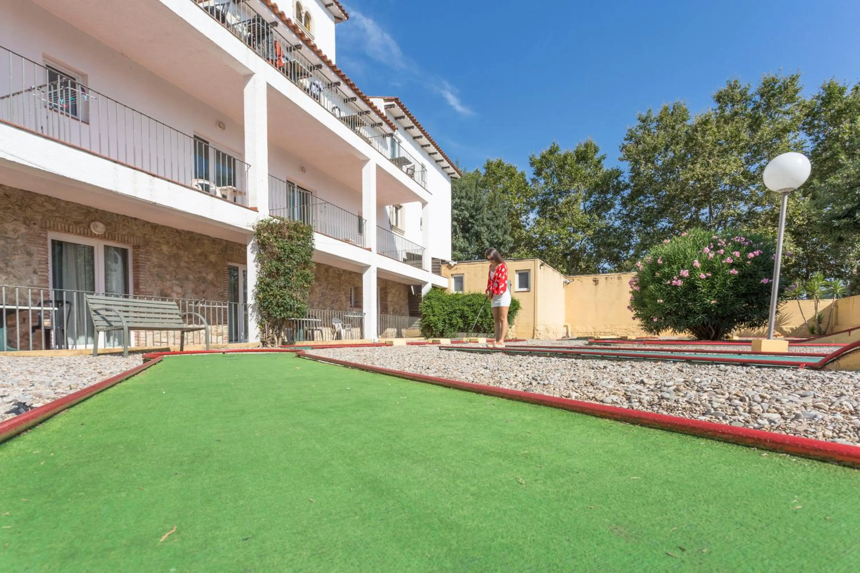 Minigolf in Hotel Castell Blanc