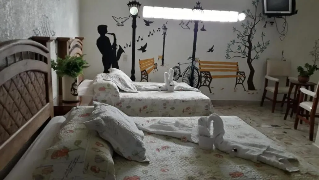 Bed in Hotel Colonial