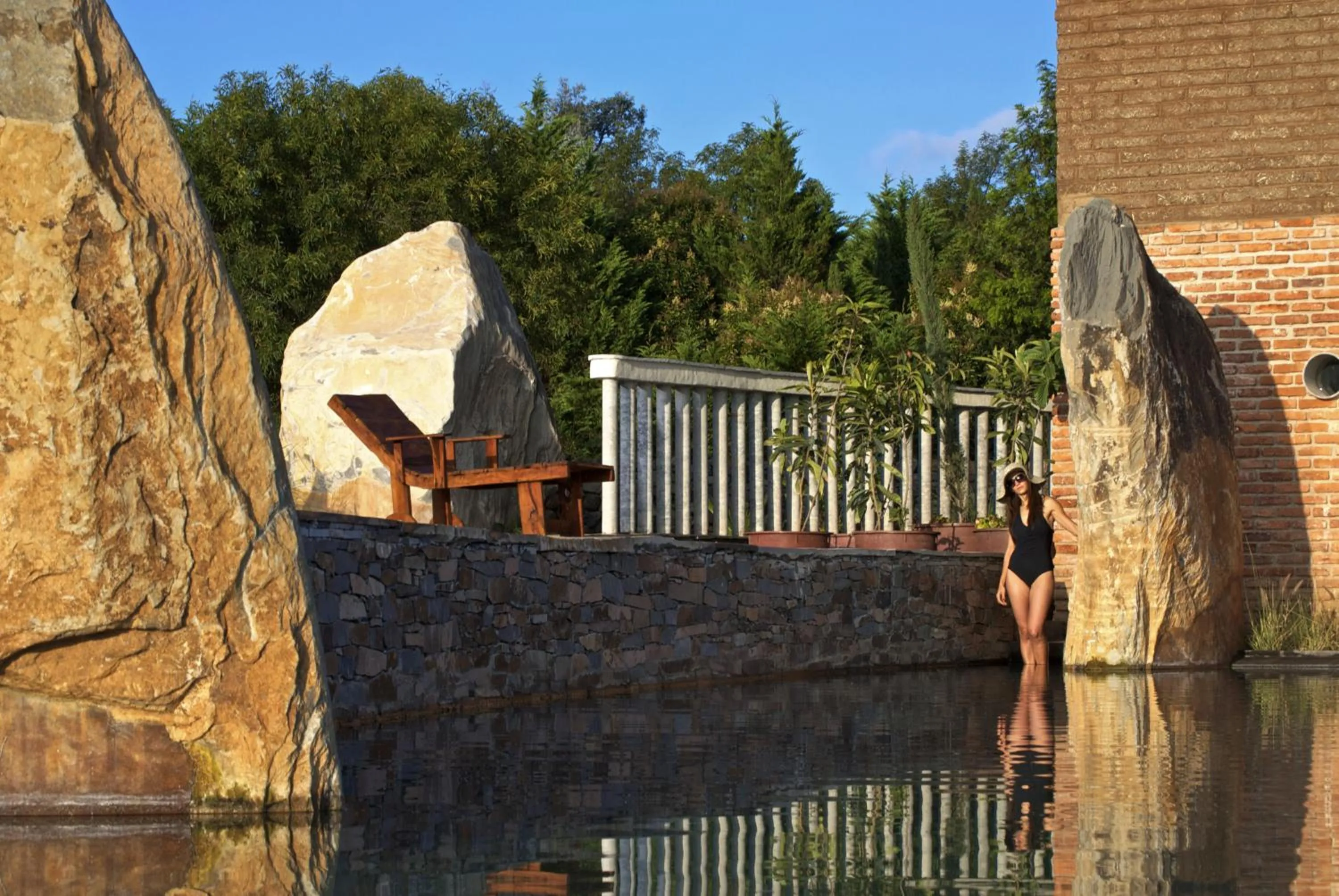 Swimming pool in Hotel El Remanso Tapalpa