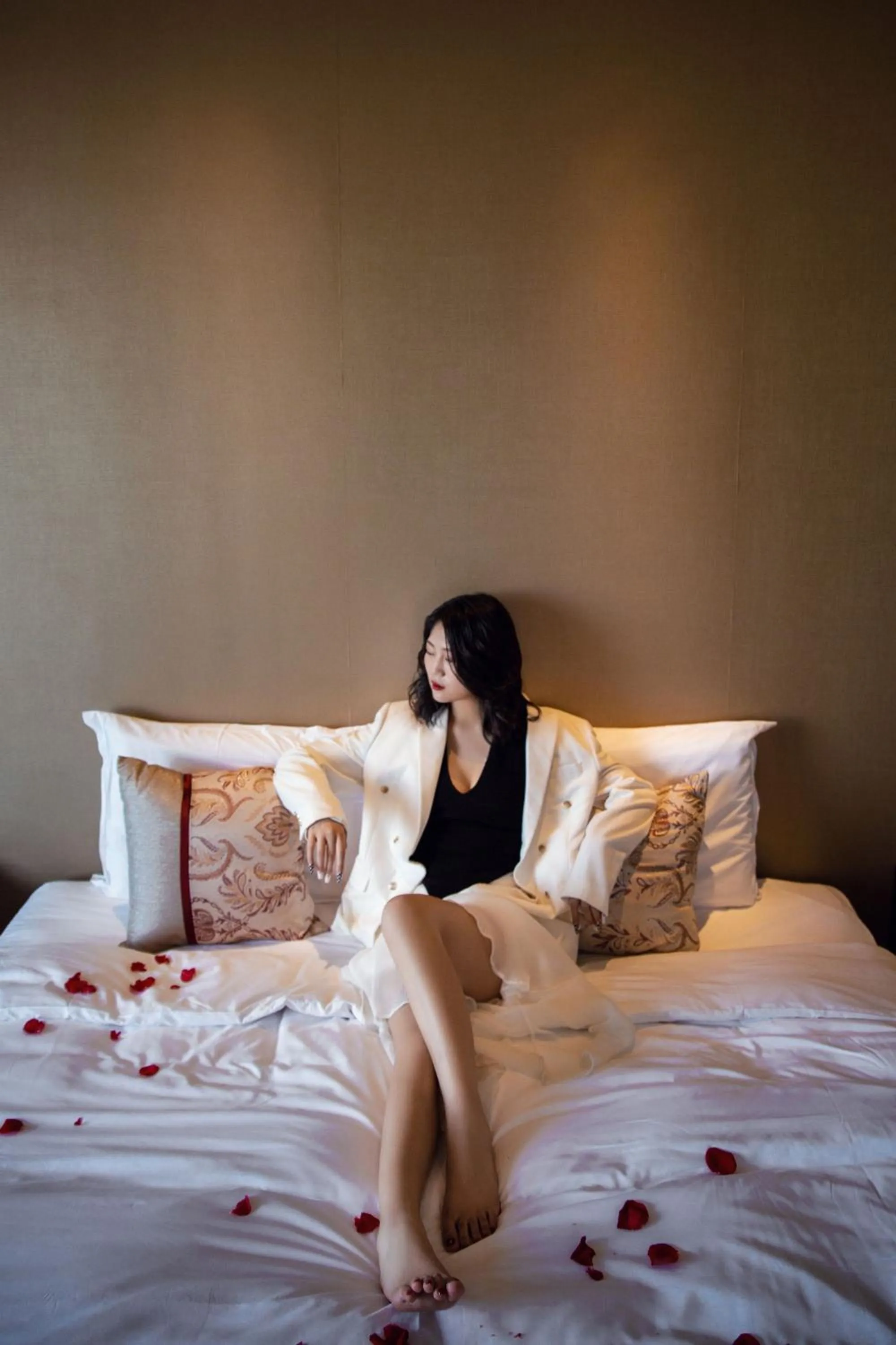 Bed in Mangrove Tree Resort World Sanya Bay- Queen Palm Towers