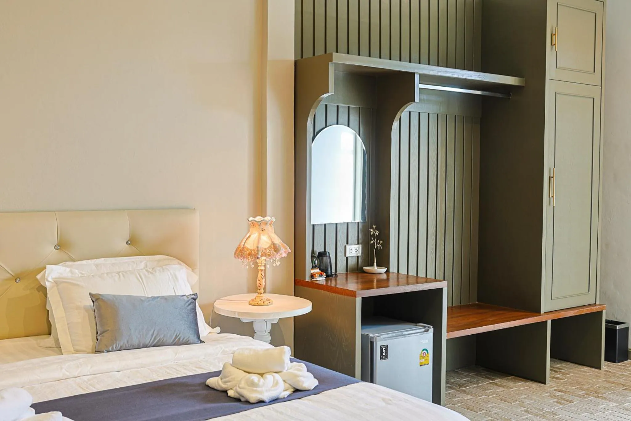 Bed in Phuping Valley Resort