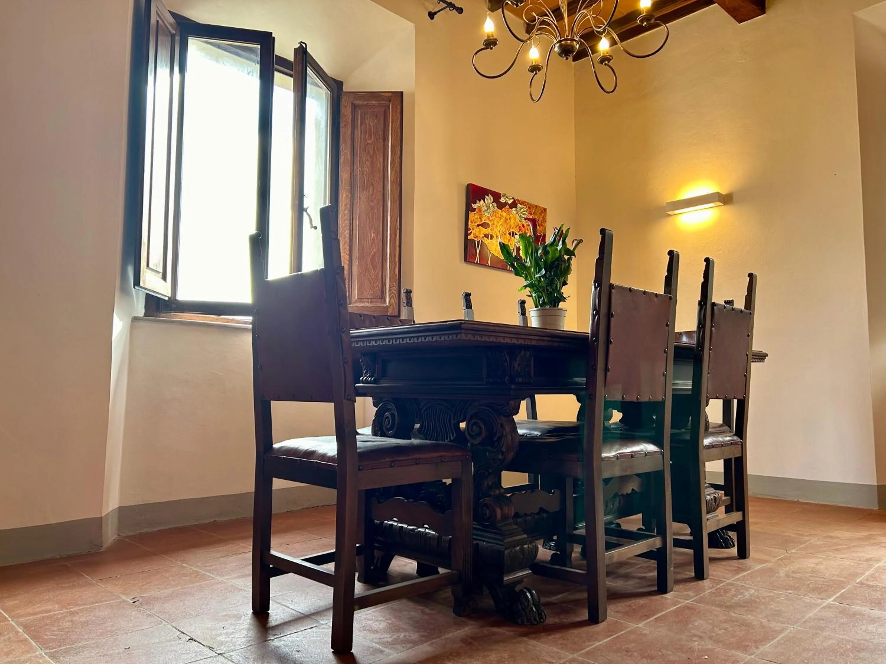 Living room in Villa Mucellena