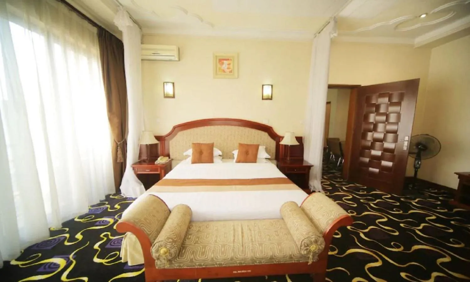 Bed in Hotel Africana
