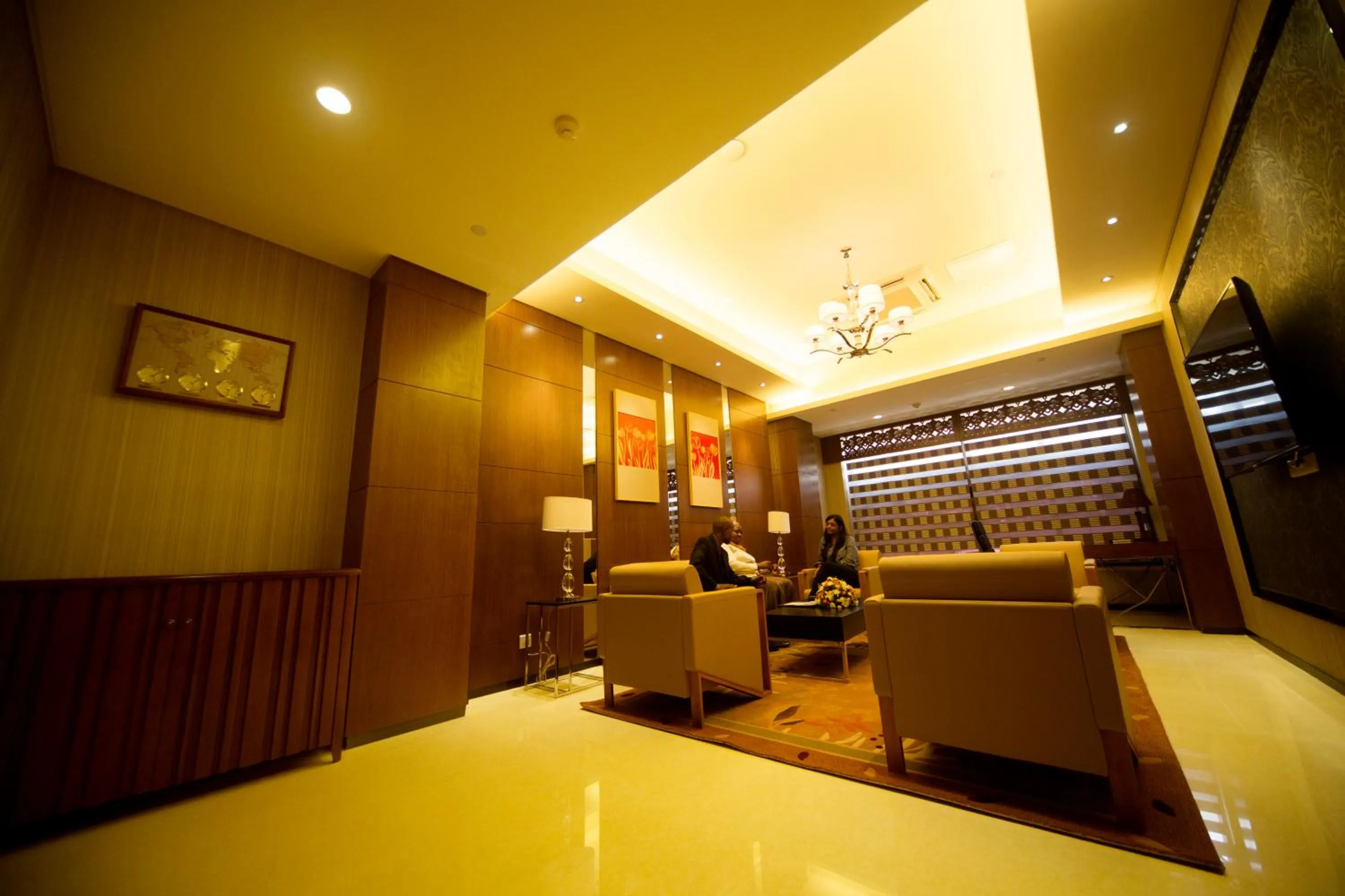 Lobby or reception in Hotel Africana