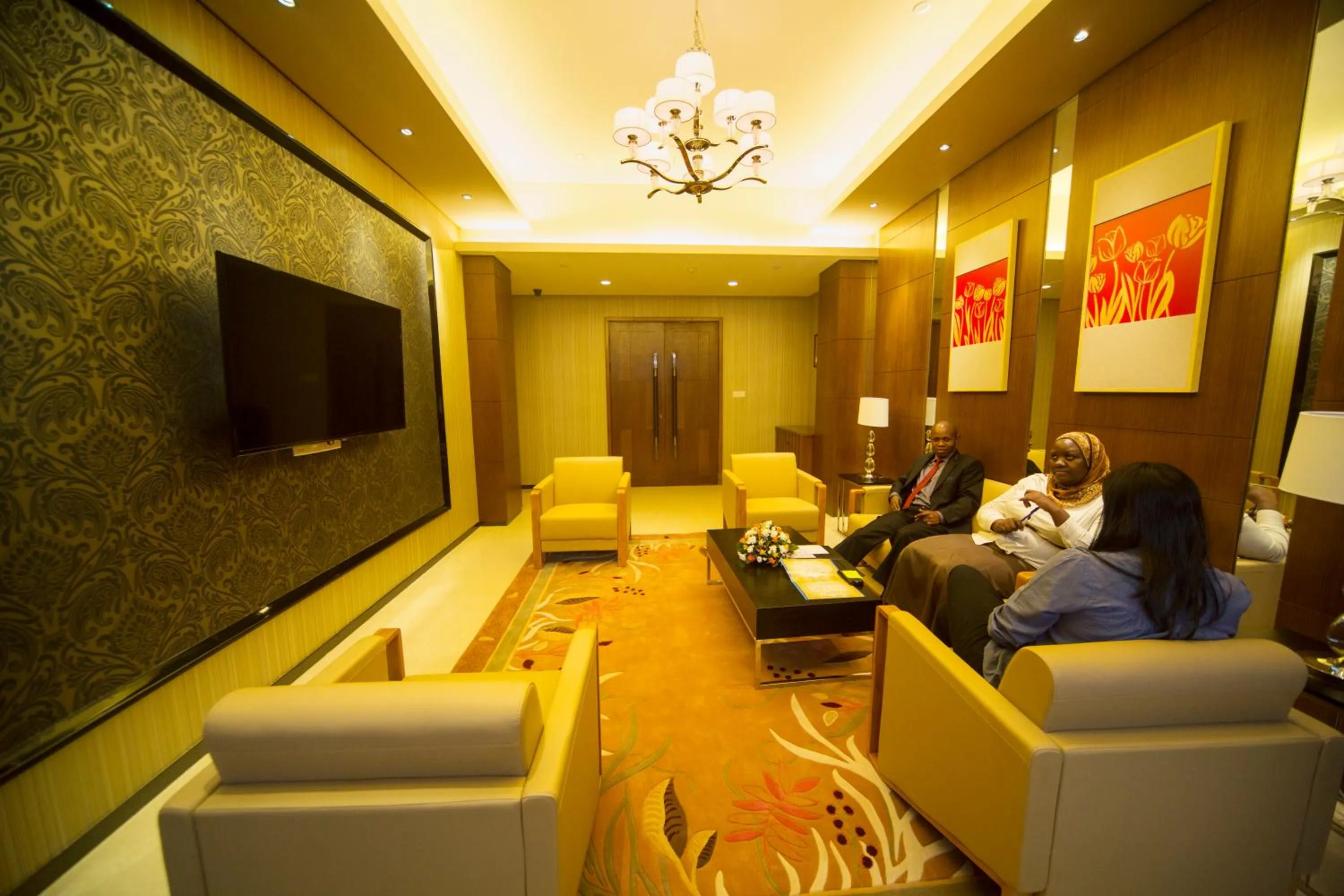 Lobby or reception in Hotel Africana
