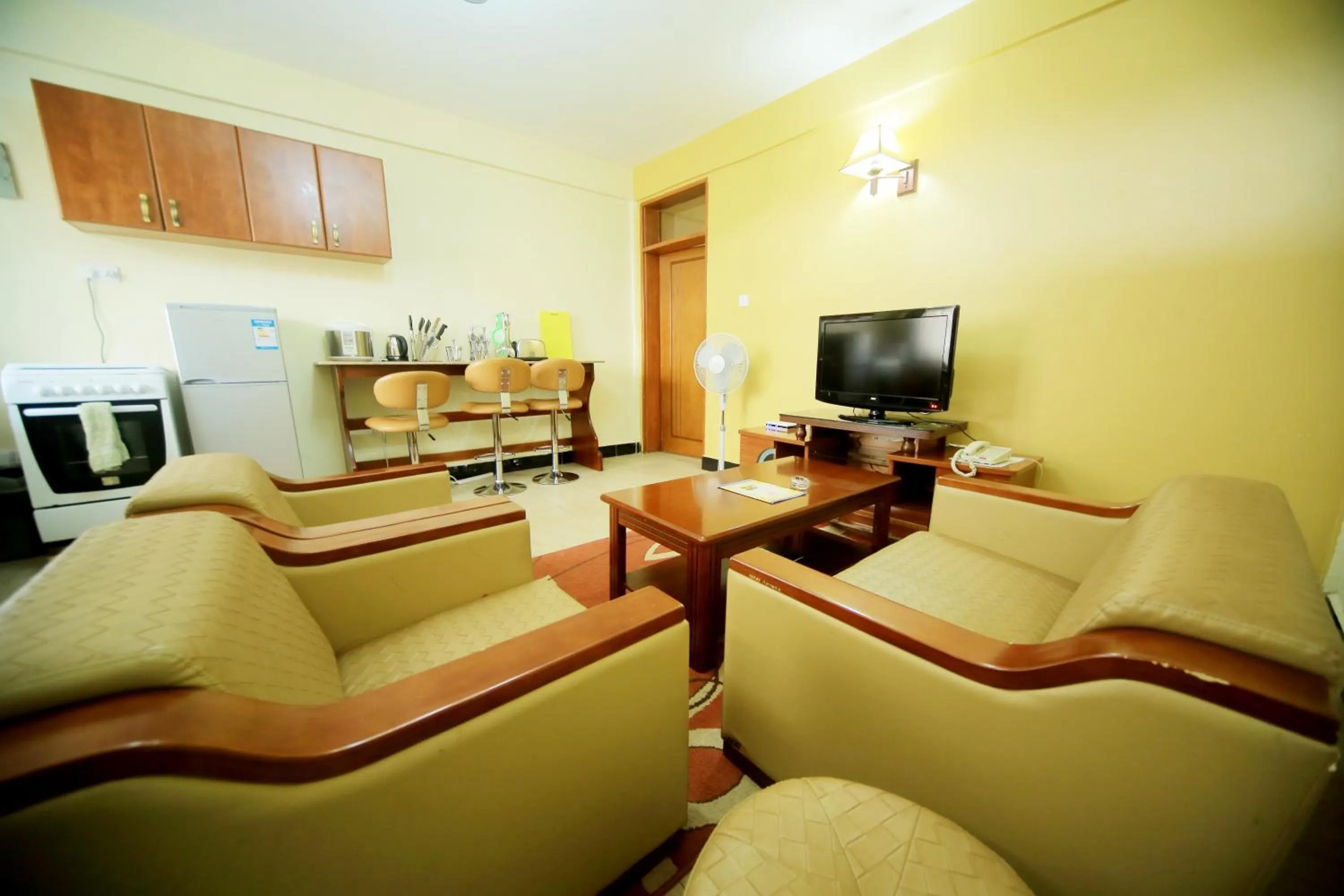 Seating area in Hotel Africana