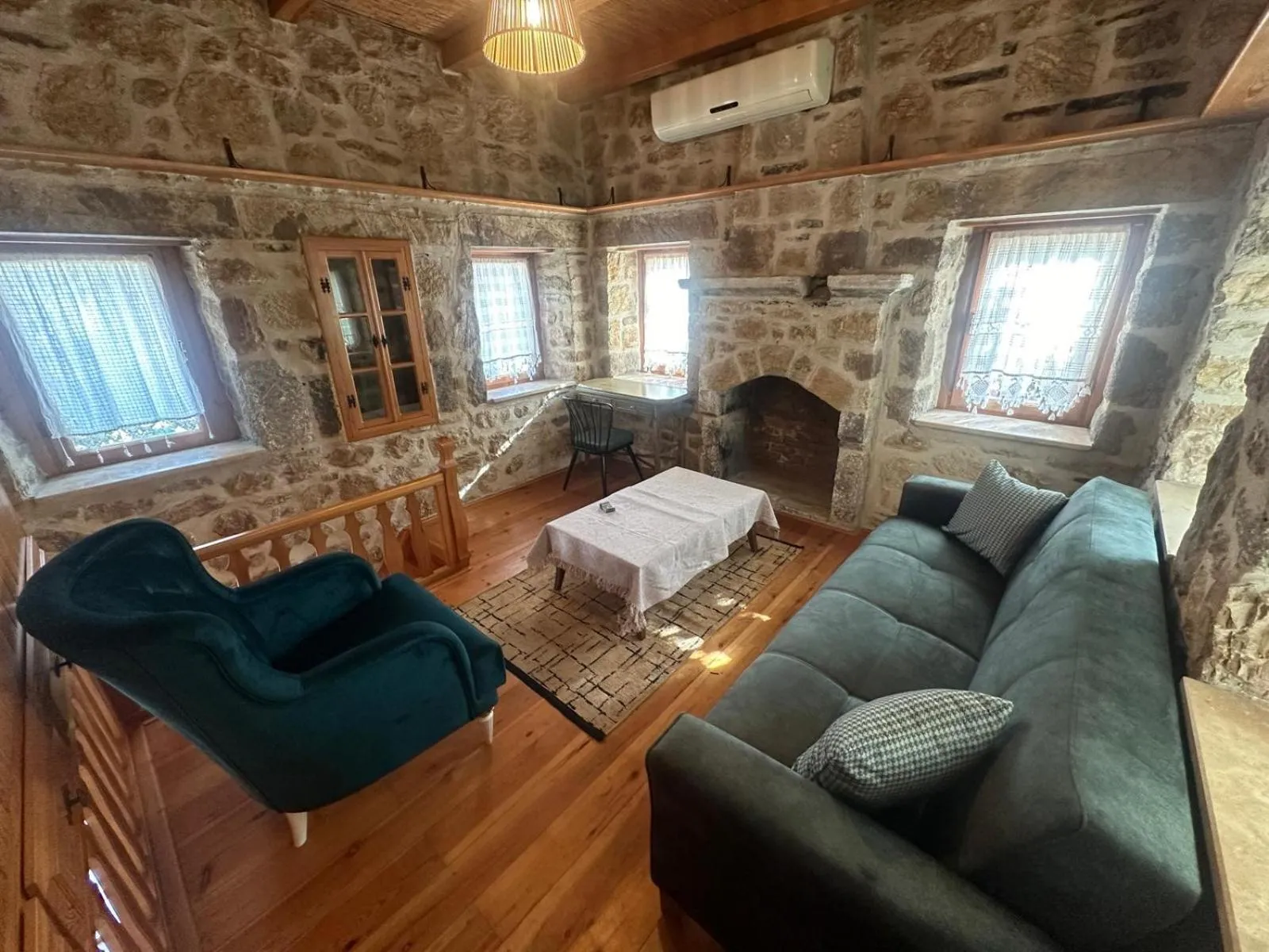 Living room, Bed in Wish Suites Bodrum Hotel