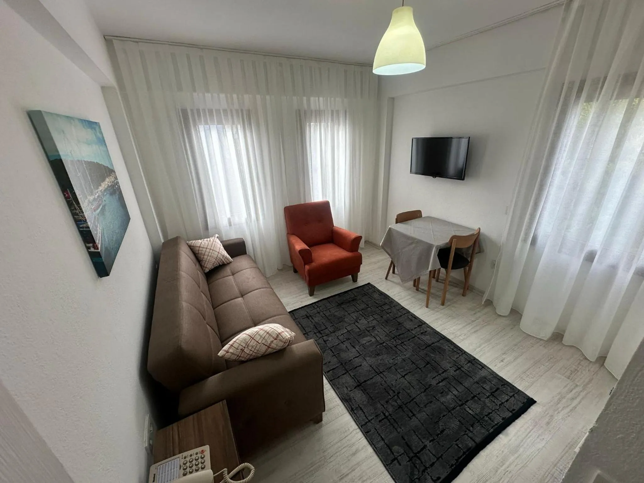 Seating area in Wish Suites Bodrum Hotel