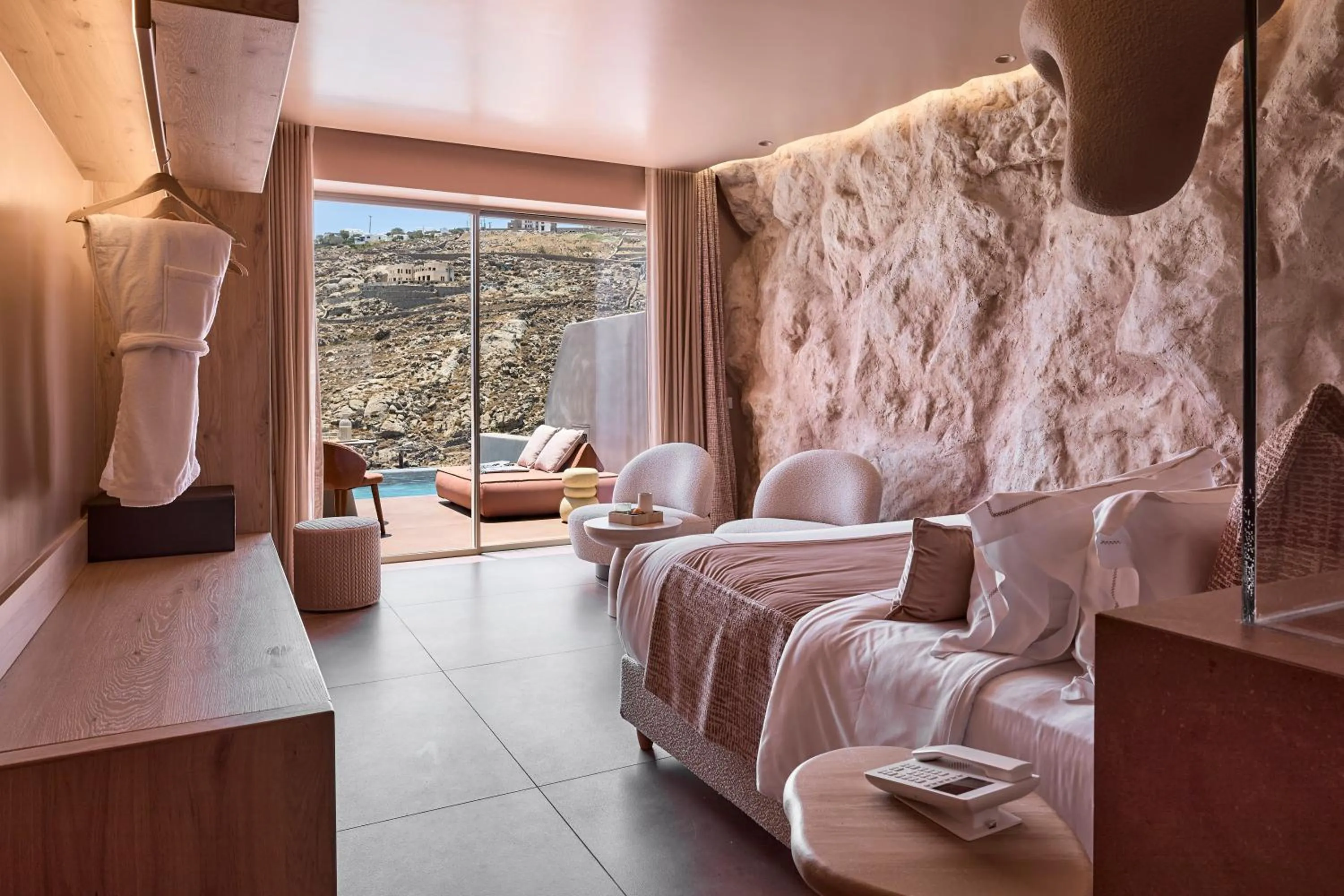 Bedroom, Bed in Ethereum Mykonos