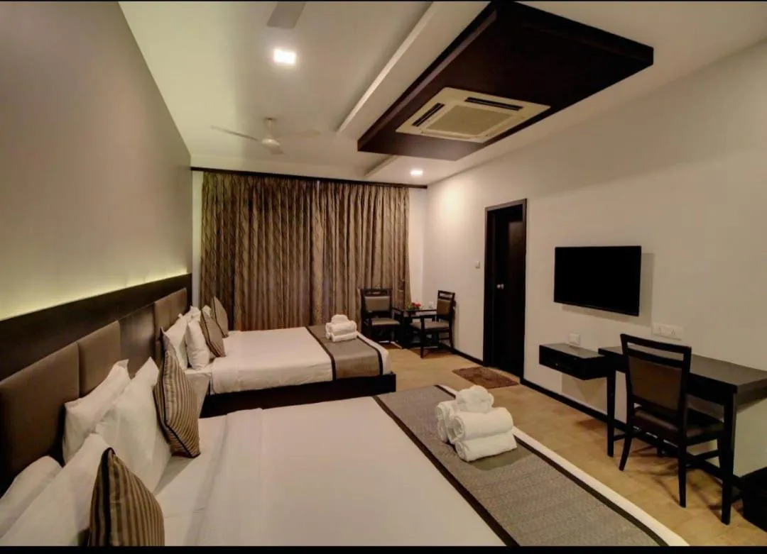 Seating area, Bed in Damanganga Valley Resort Silvassa