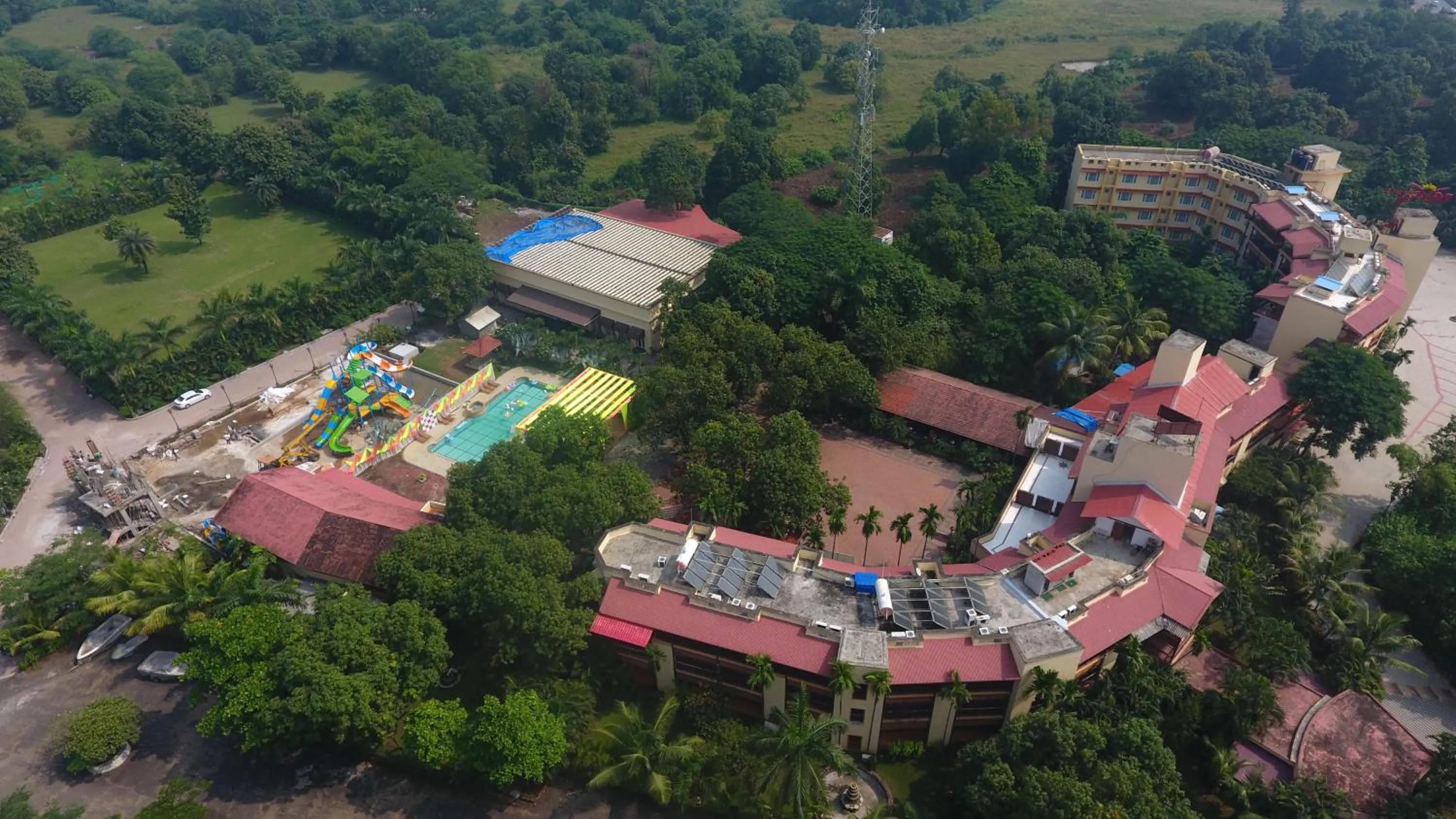 Property building, Bird's-eye View in Damanganga Valley Resort Silvassa