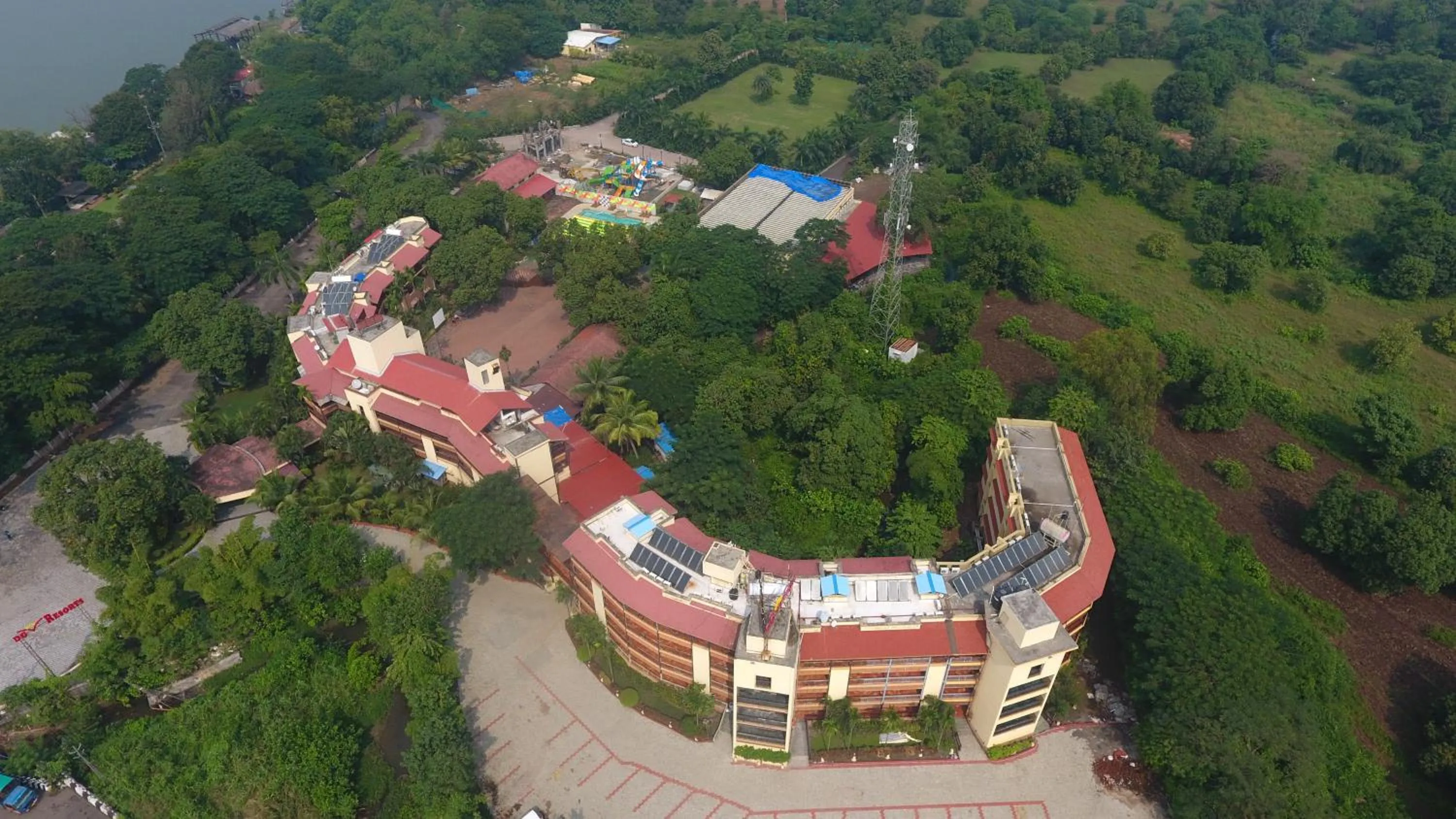 Property building, Bird's-eye View in Damanganga Valley Resort Silvassa
