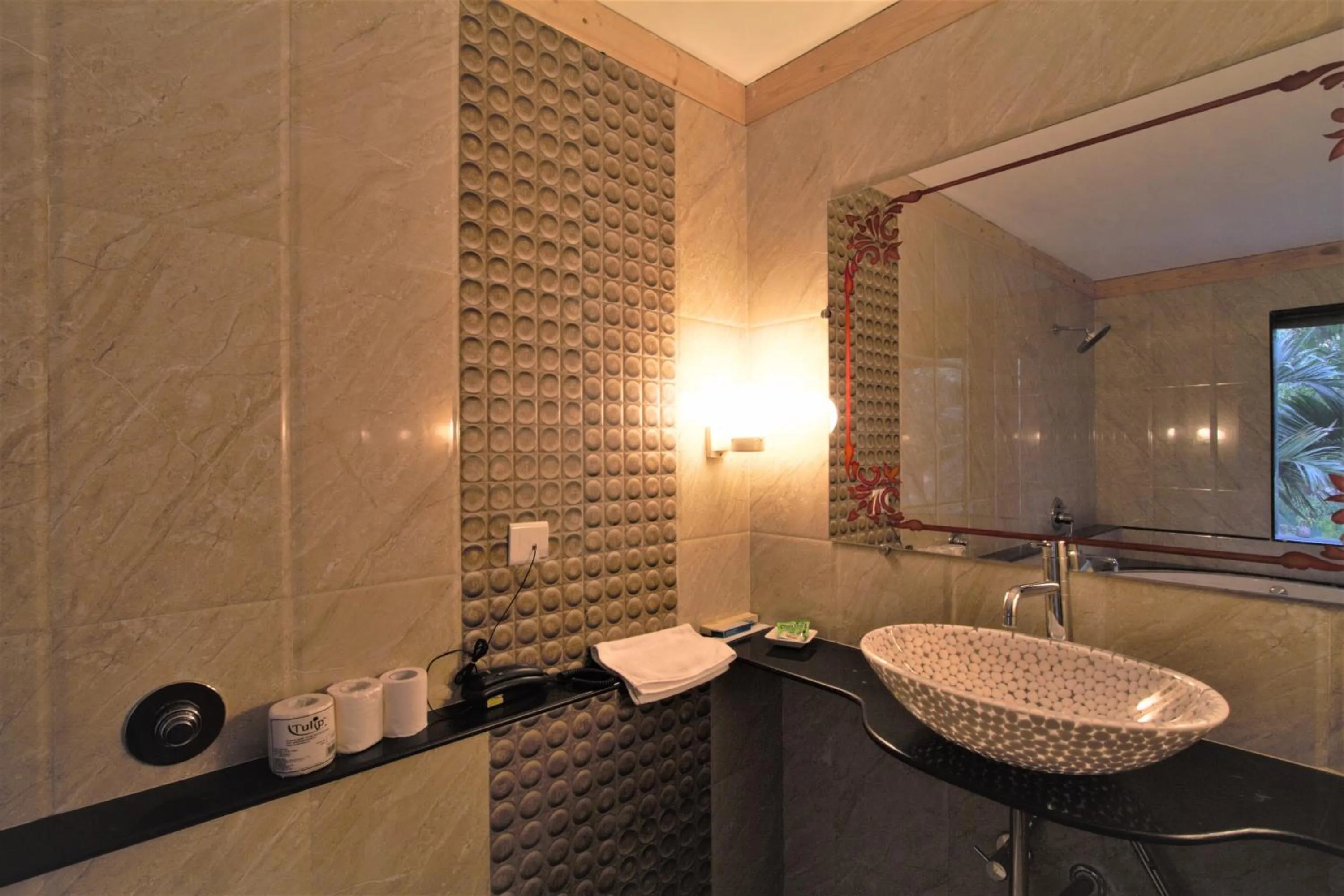 Bathroom in Damanganga Valley Resort Silvassa