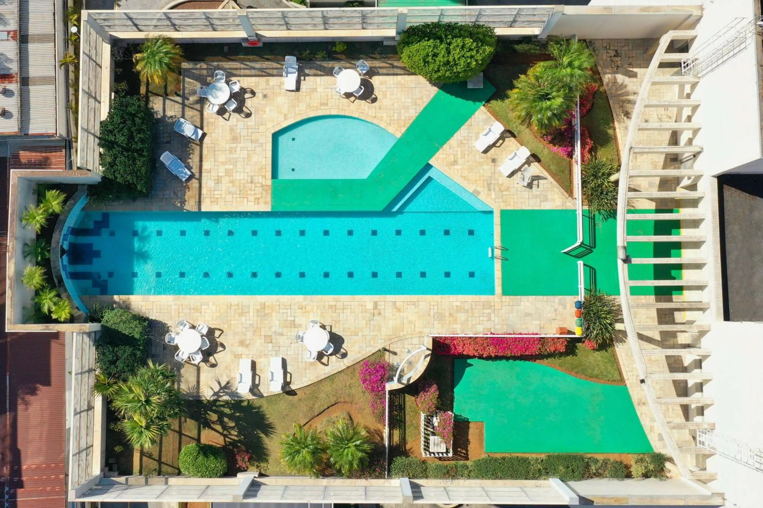 Pool view in Wyndham Garden São Paulo Convention Nortel