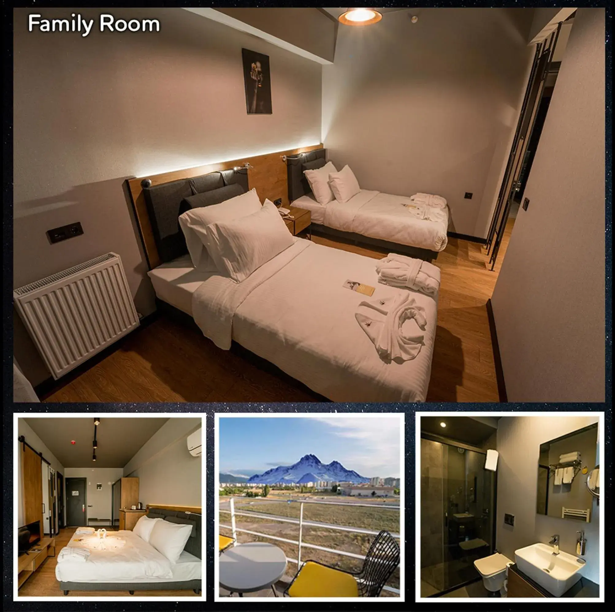 Deluxe Family Room with Mountain View in The Kayseri Loft Hotel Deluxe Family Room with Mountain View in The Kayseri Loft Hotel