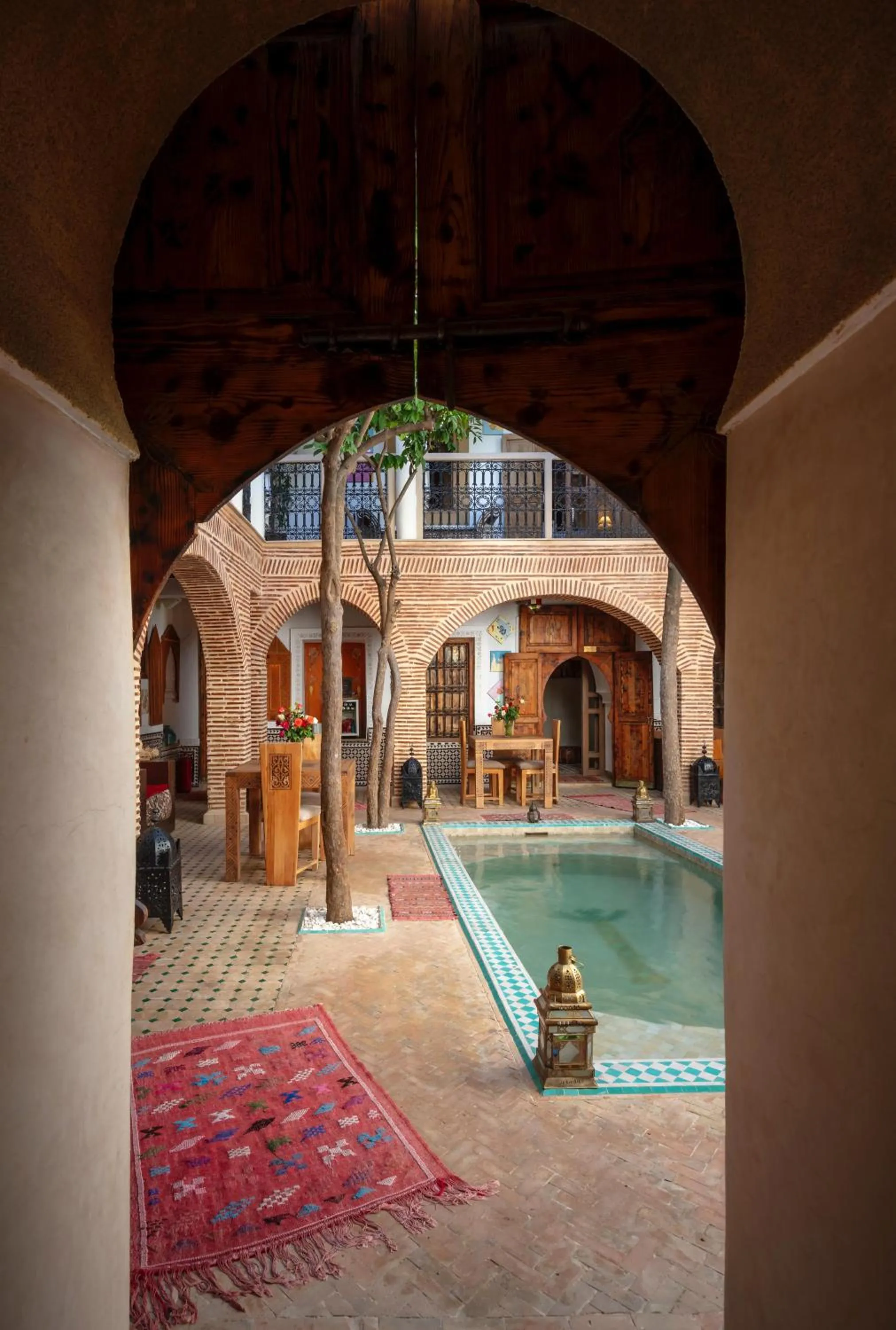 Pool view in Riad Fleur d'Orient
