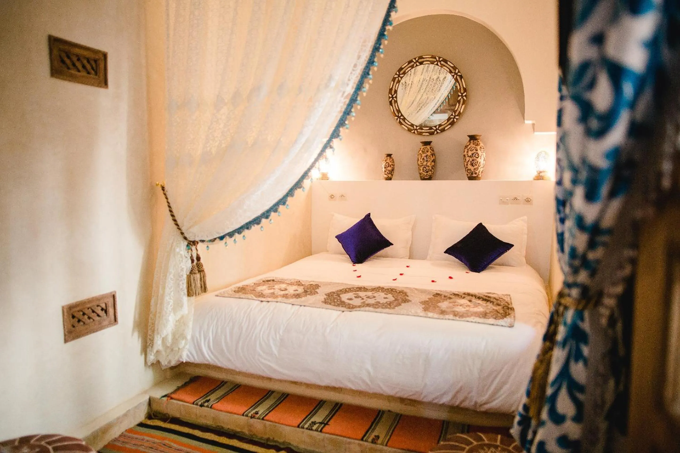 Bed in Riad Fleur d'Orient
