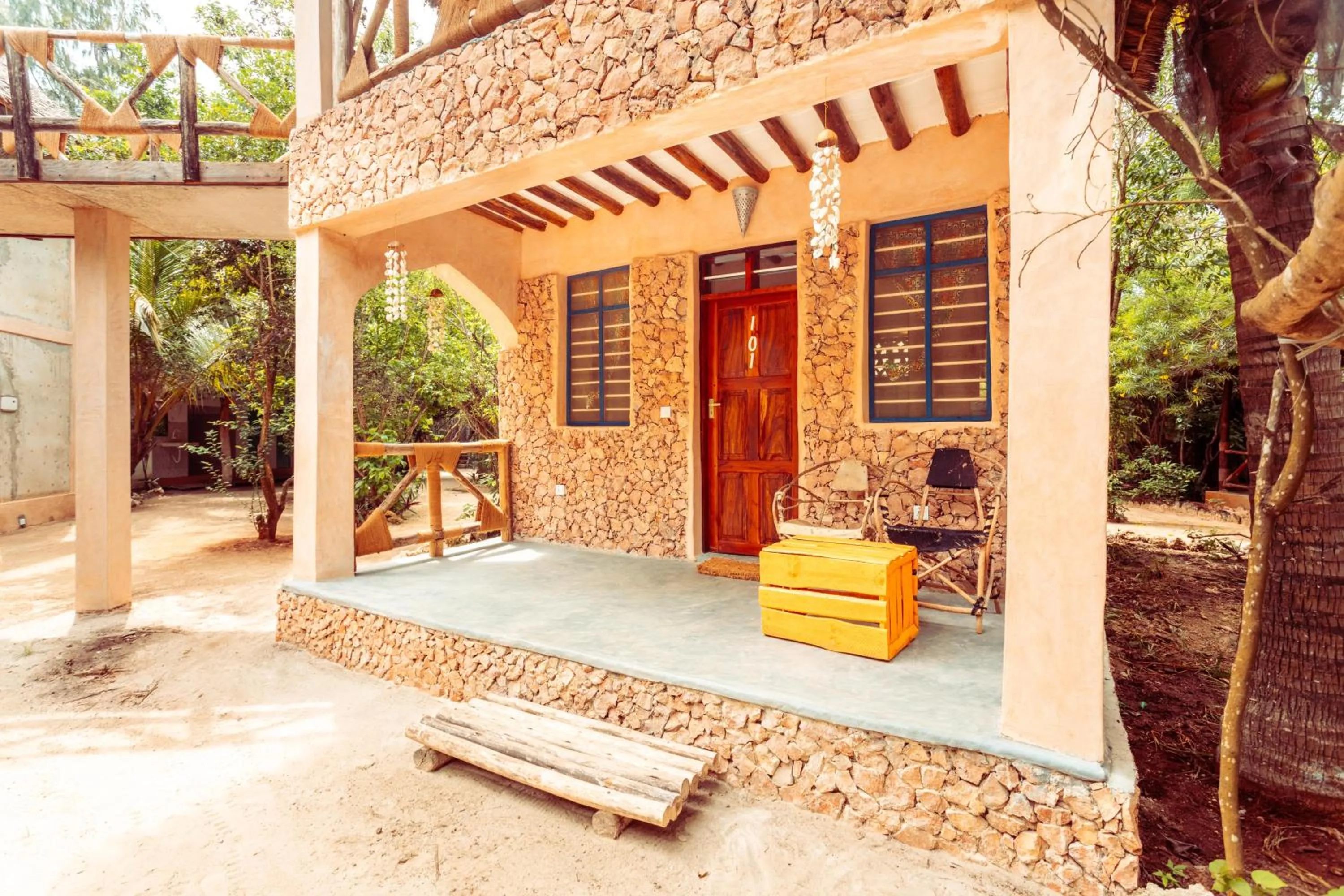 Patio in Demani Lodge Zanzibar